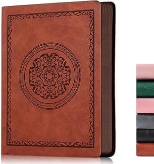 2026 Leather Vintage Journal Notebook,300 Pages,Leather Softcover Lined Journal Notebooks for Women Men,Notebook Journals for Writing Travel,Business,Office,8.5'' X 11.3''