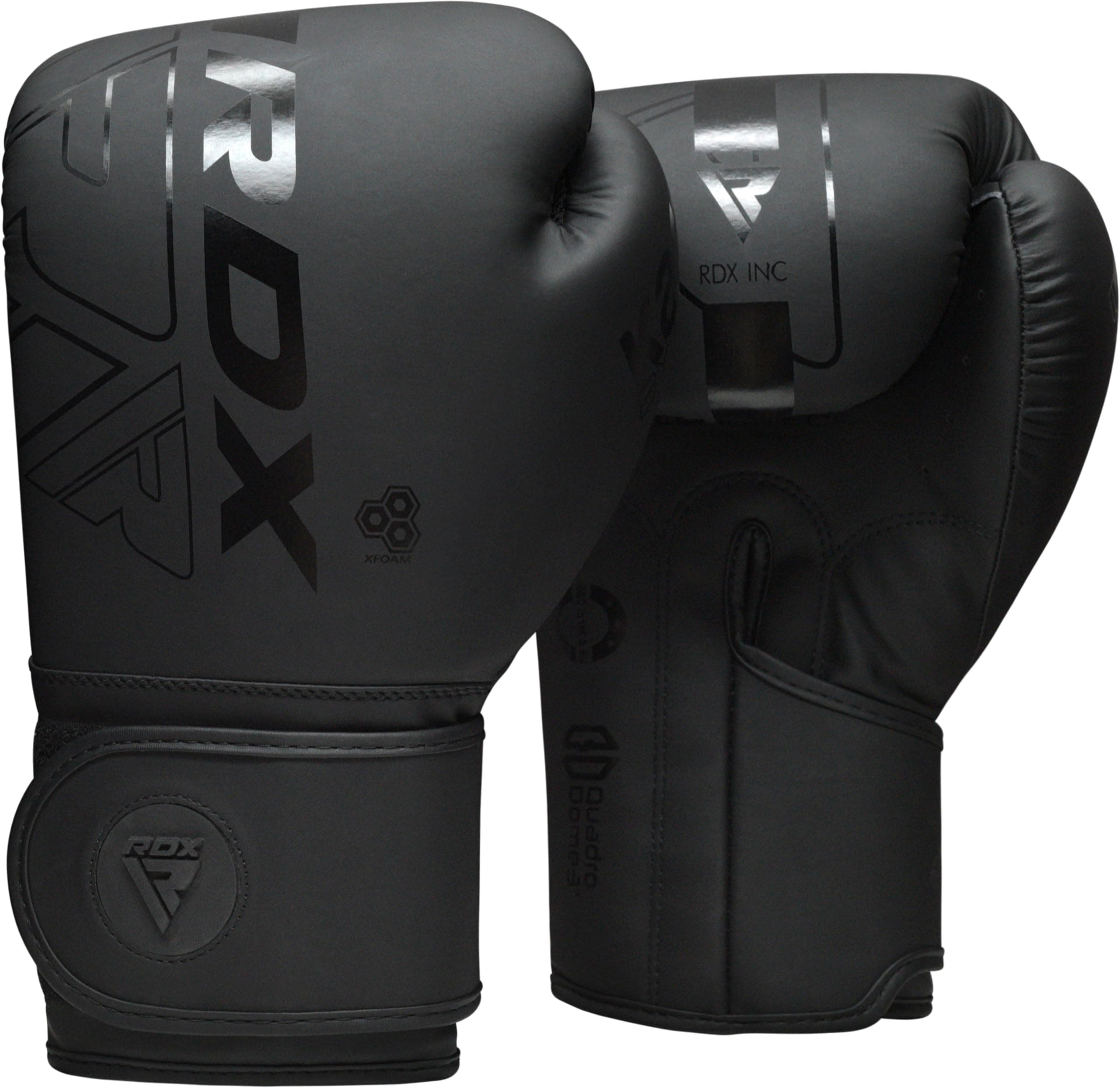 RDX Boxing Gloves, Pro Training Sparring, Maya Hide Leather, Muay Thai MMA Kickboxing, Men Women Adult Kids, Heavy Punching Bag Mitts Pads Workout, Ventilated Palm Multi Layered 4 6 8 10 12 14 16 18Oz