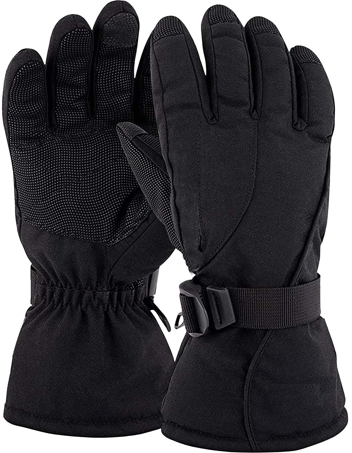 Winter Gloves Warm Thermal Soft Lining Elastic Cuff Texting Anti-Slip Ski Gloves for All Size