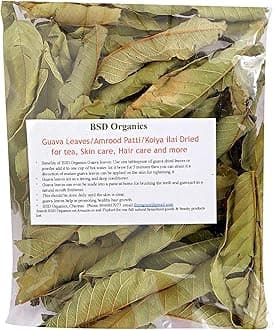 Bsd Organics Guava Leaves/Amrood Patti/Koiya ilai Dried for tea, Skin care, Hair care and more - 100 grams