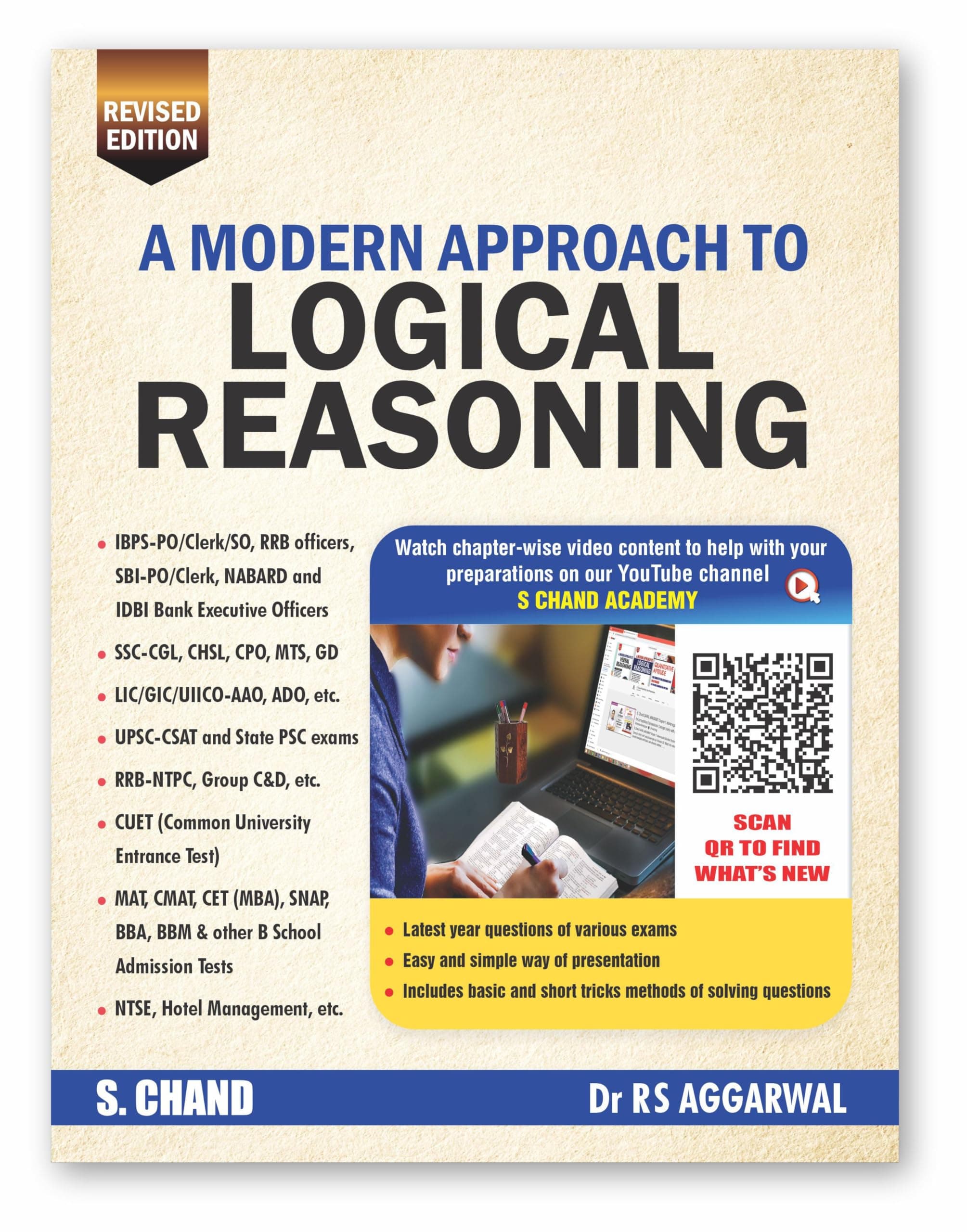 A Modern Approach to Logical Reasoning For Competitive Exam 2025 (Revised Edition Book) | Chapter wise Videos | UPSC Civil Services, SSC CGL CHSL GD, IBPS, Bank SBI PO, Clerk, Railway, Police SI Exams