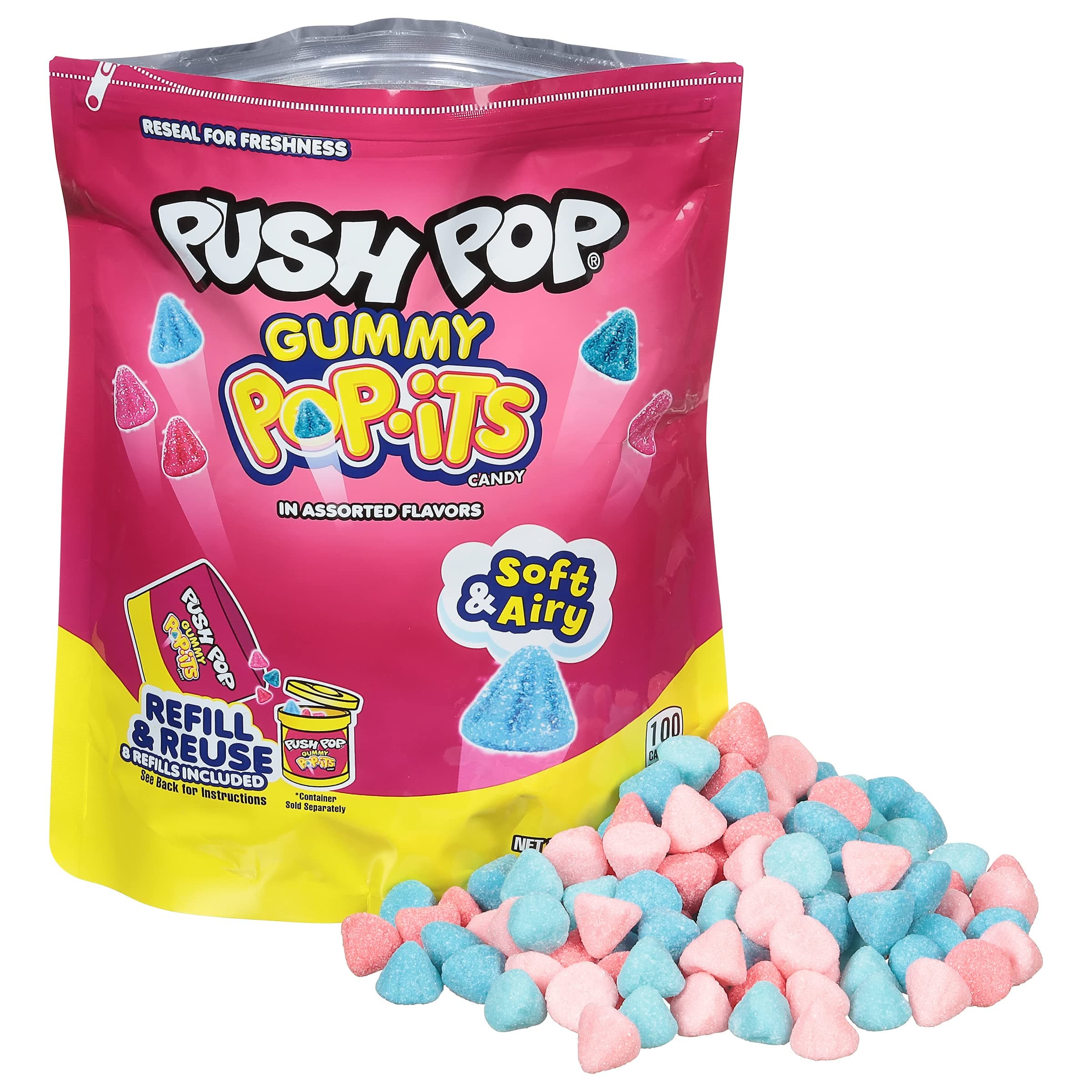 Pop-Its Gummy Candy - 1lb Bulk Refill Gummy Candy - Fruity Delicious Flavors - Party Favors & Party Candy for Kids - Bulk Assortment of Sweet Gummy Candy