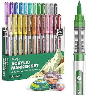 Water Based Acrylic Markers 24 Colours