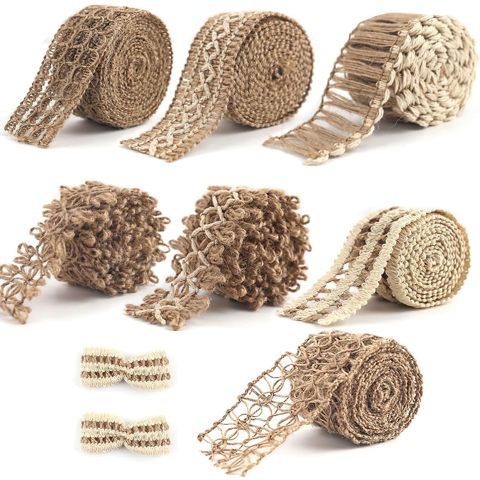 7 Pack Jute Ribbons