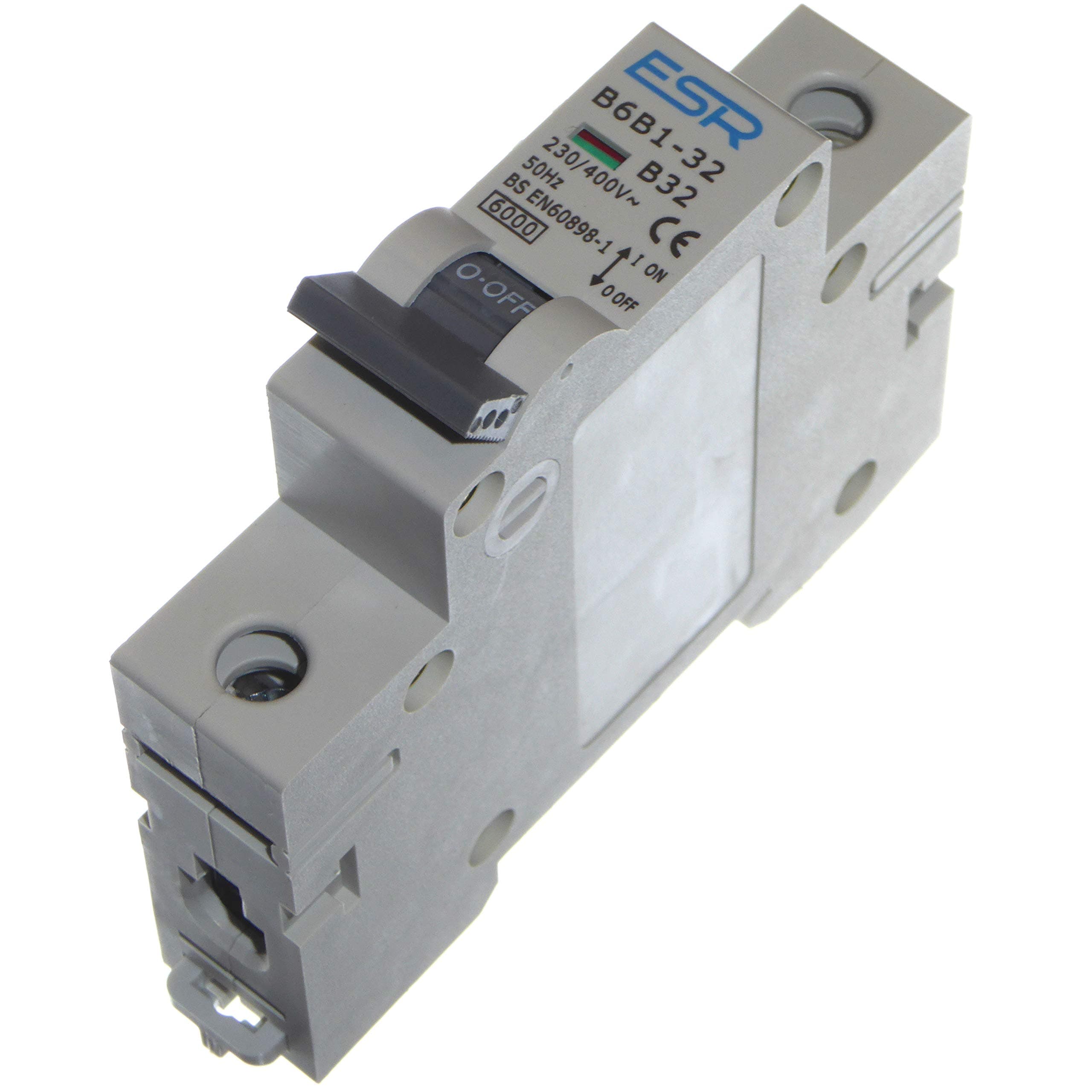 Circuit Breaker MCB Single Pole Type B (All Amps 6A 10A 16A 25A 32A 40A 50A 63A) (32 A)