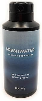 Bath & Body Works Mens Collection Freshwater Deodorizing Body Spray 3.7 Fluid Ounce
