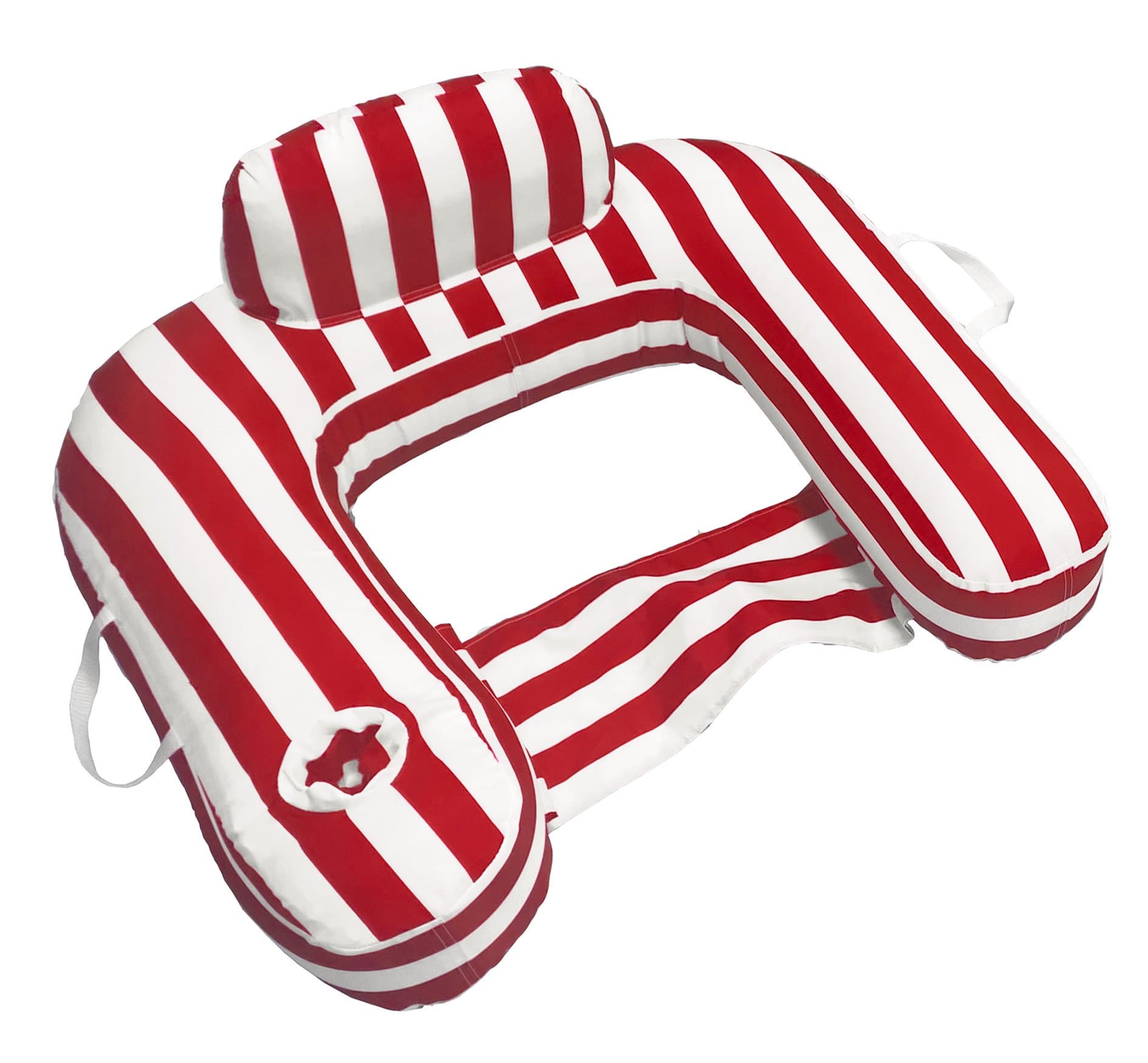 Drift and Escape Morgan Dwyer Drifter U-Seat Pool Float, Red, 31"L x 28"W x 16"H