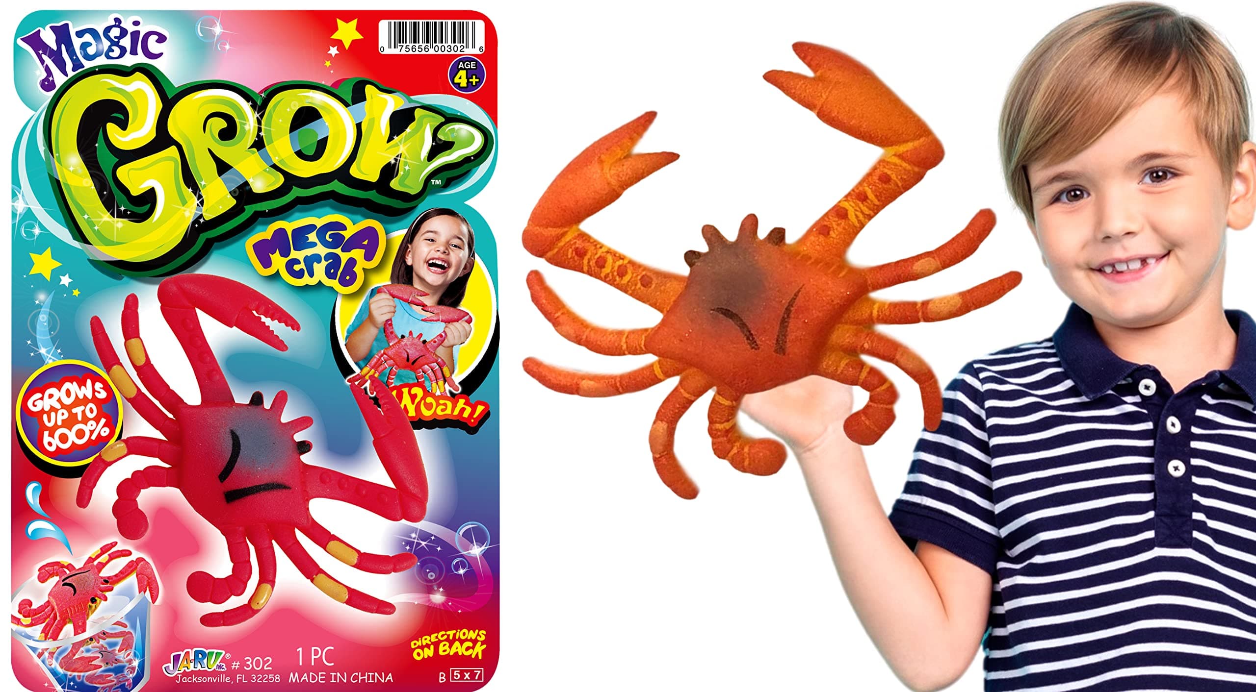 Magic Grow Ocean Themed Water Animals (1 Pack Assorted) Beach Life Theme Toys | Bulk Expanding Bath and Pool Toys for Kids. Sea Creatures Party Toys and Goodie Bags. 302-1A