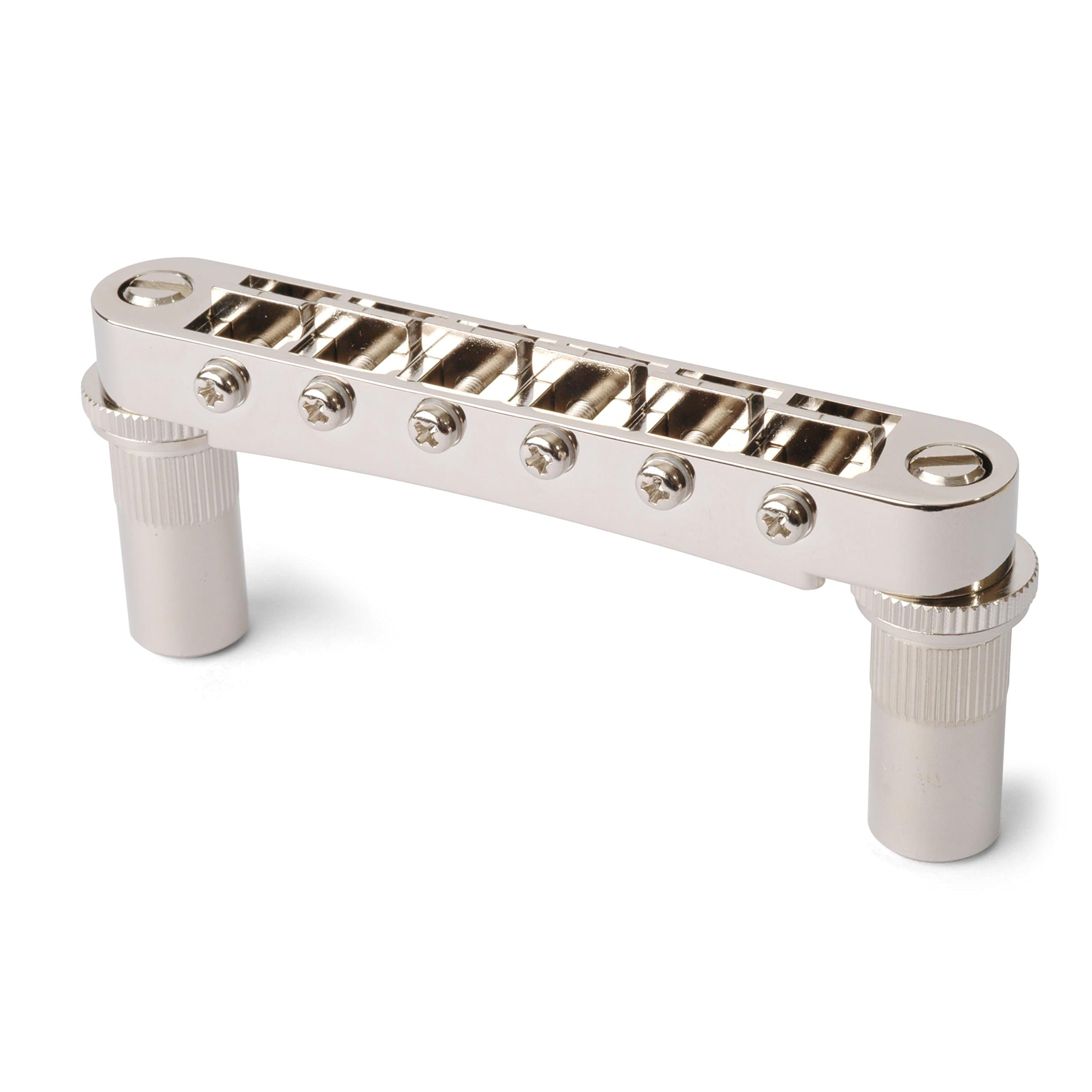 Tune-o-matic Bridge with Studs/Bushings, Nickel