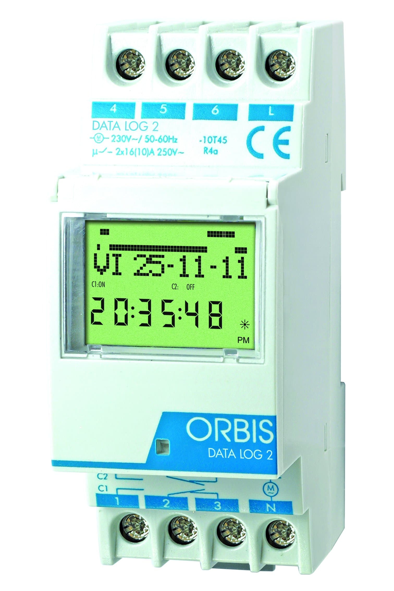 Orbis Data Log OB174012 - Digital Distributor Time Switch, 230 V