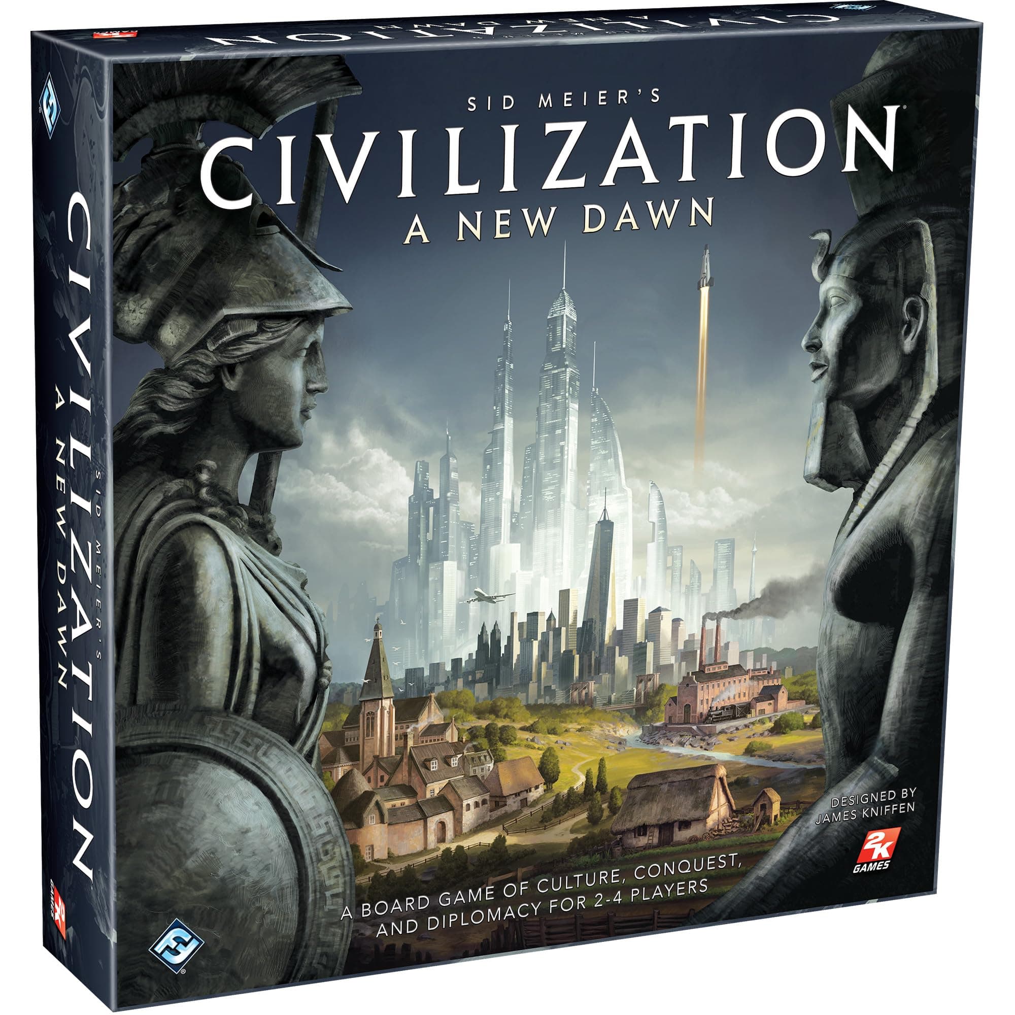 Asmodee Sid Meier's Civilization: A New Dawn Board Game - Rewrite History Your Way! Strategy Game for Kids & Adults , Ages 14+, 2-4 Players, 1-2 Hour Playtime