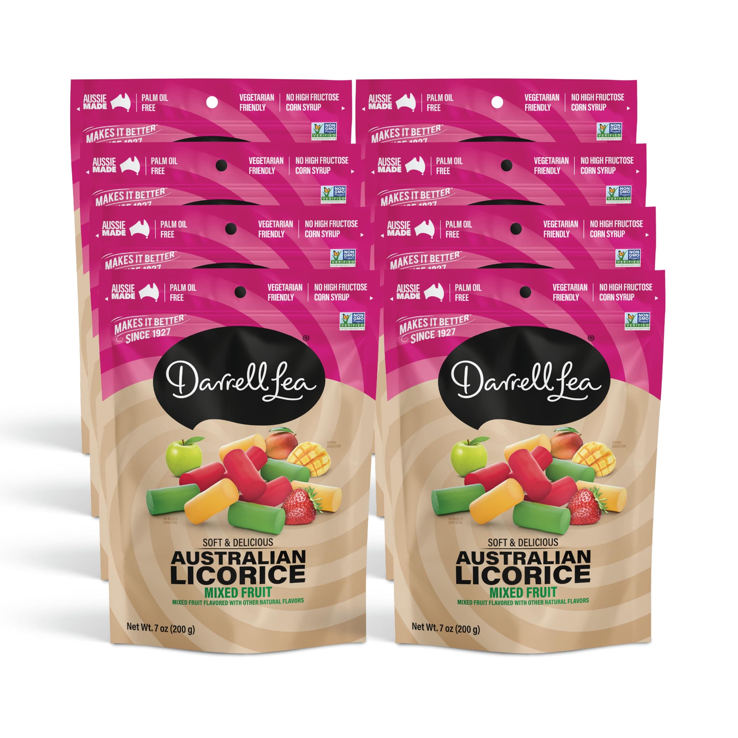 Darrell Lea Mixed Liquorice 8 x 200g