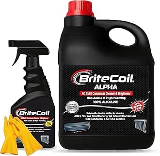 DUZO BriteCoil AC Coil Cleaner - Coil Condenser Cleaner & Brightener - Concentrated - High Foaming - Non Acidic - 25% EXTRA FREE - Net Weight 1.25 KGS