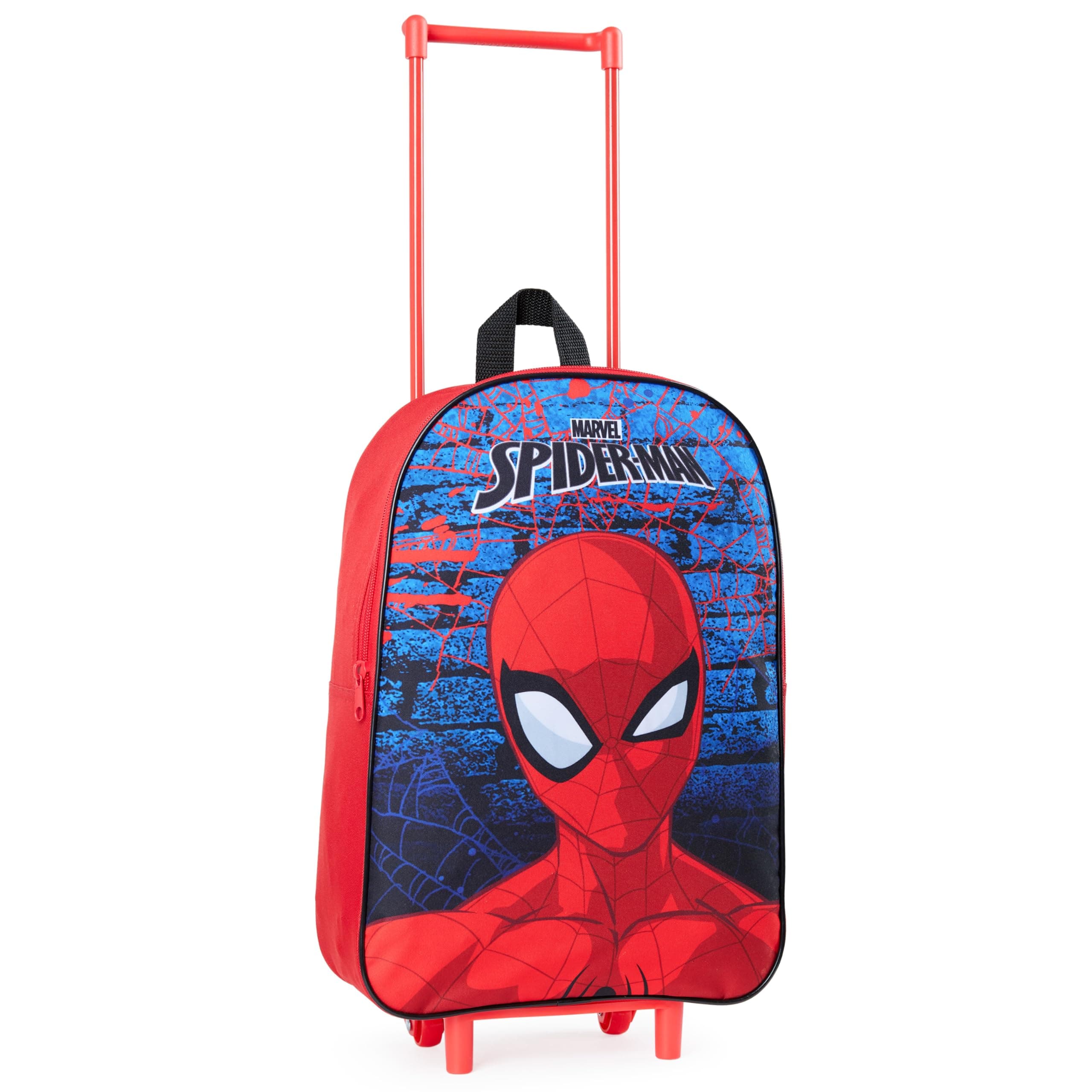 Spiderman Suitcase - Foldable Trolley Bag 39 x 27cm 10.5 litres 2 Wheels Extendable Handle - Wheeled Bag
