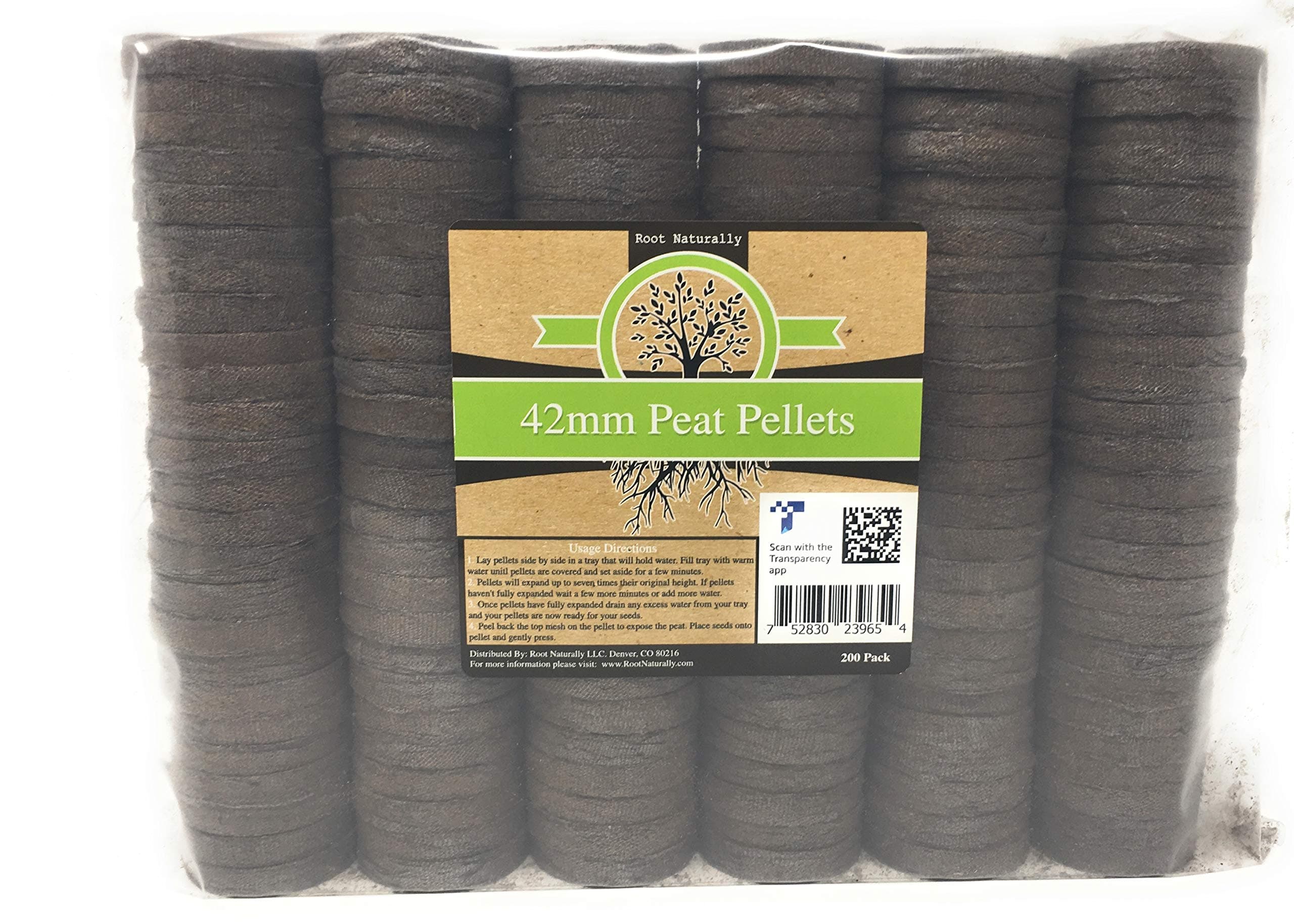 42mm Peat Pellets - 200 Count
