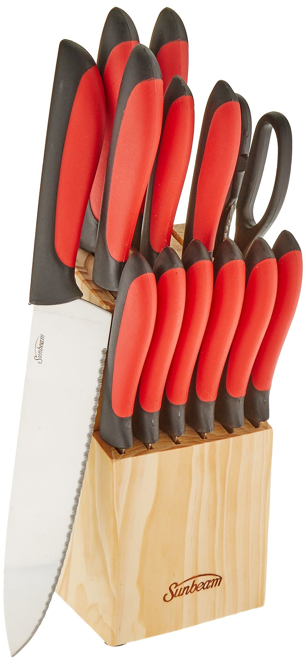 Sunbeam Durant Cutlery Set, 14-Piece, Red