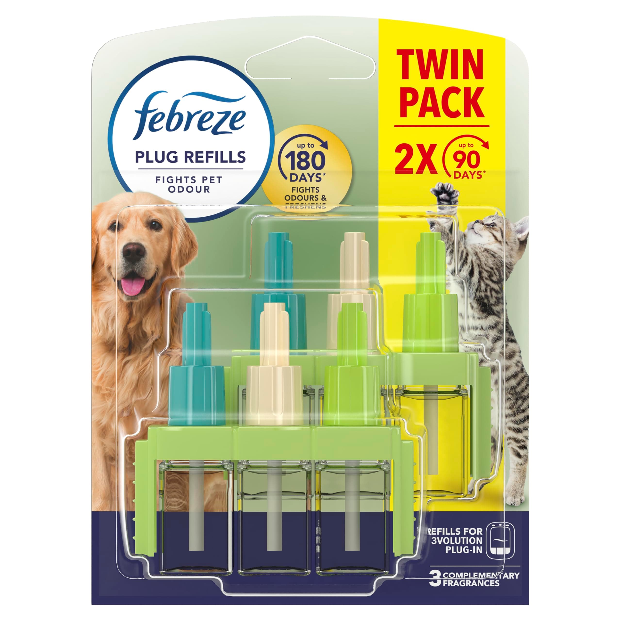 Febreze 3 Volution Refills Pet, 2 x 20ml