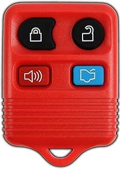 KeylessOption Key Fob for 2005 2006 2007 2008 2009 2010 2011 2012 2013 2014 2015 Ford F150 Explorer Ranger Mustang Lincoln Mazda Mercury Remote, 4-Button CWTWB1U345, Programming Guide Included