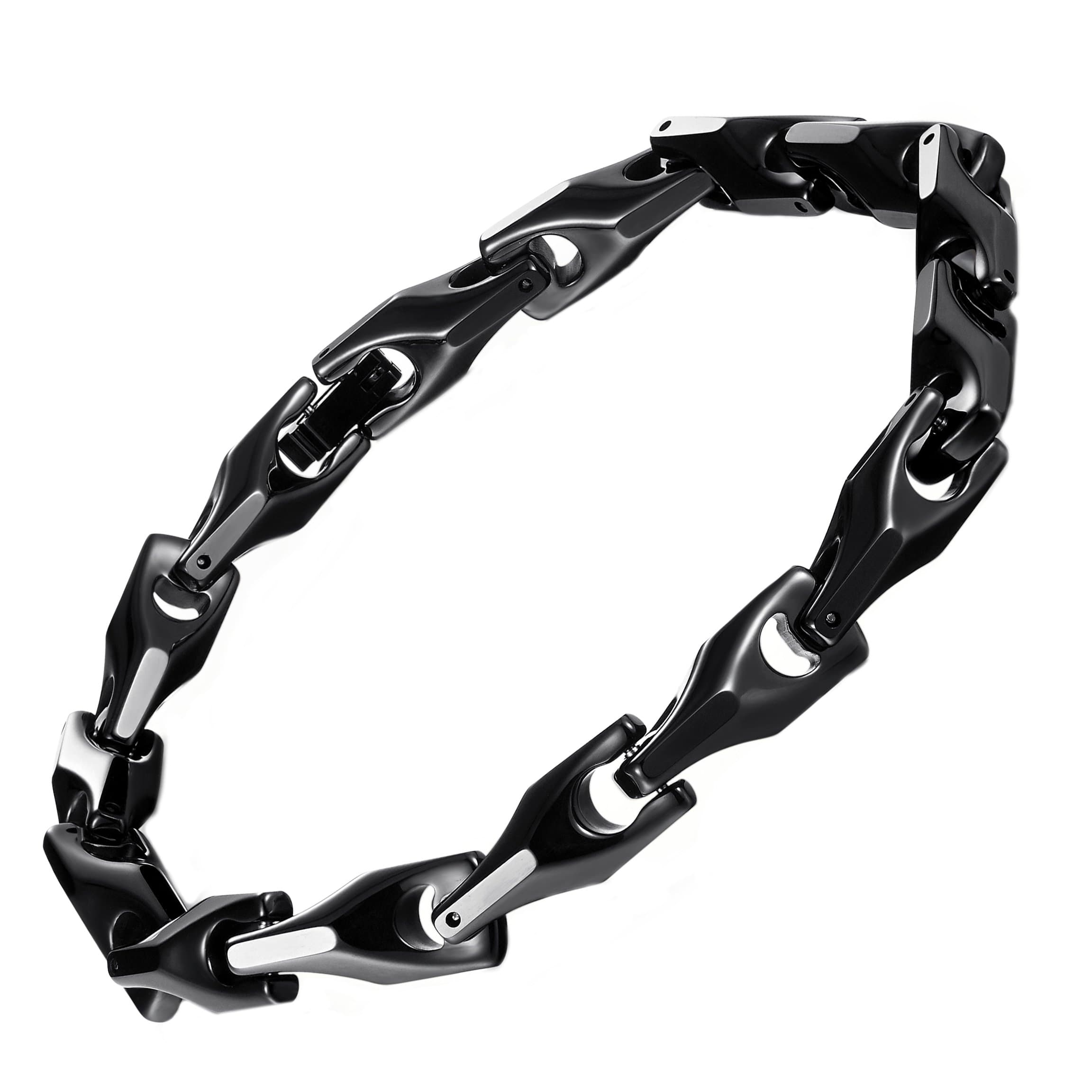 Classy Men's Solid Heavy Wheat Tungsten Carbide Bracelet - 3 Sided Links