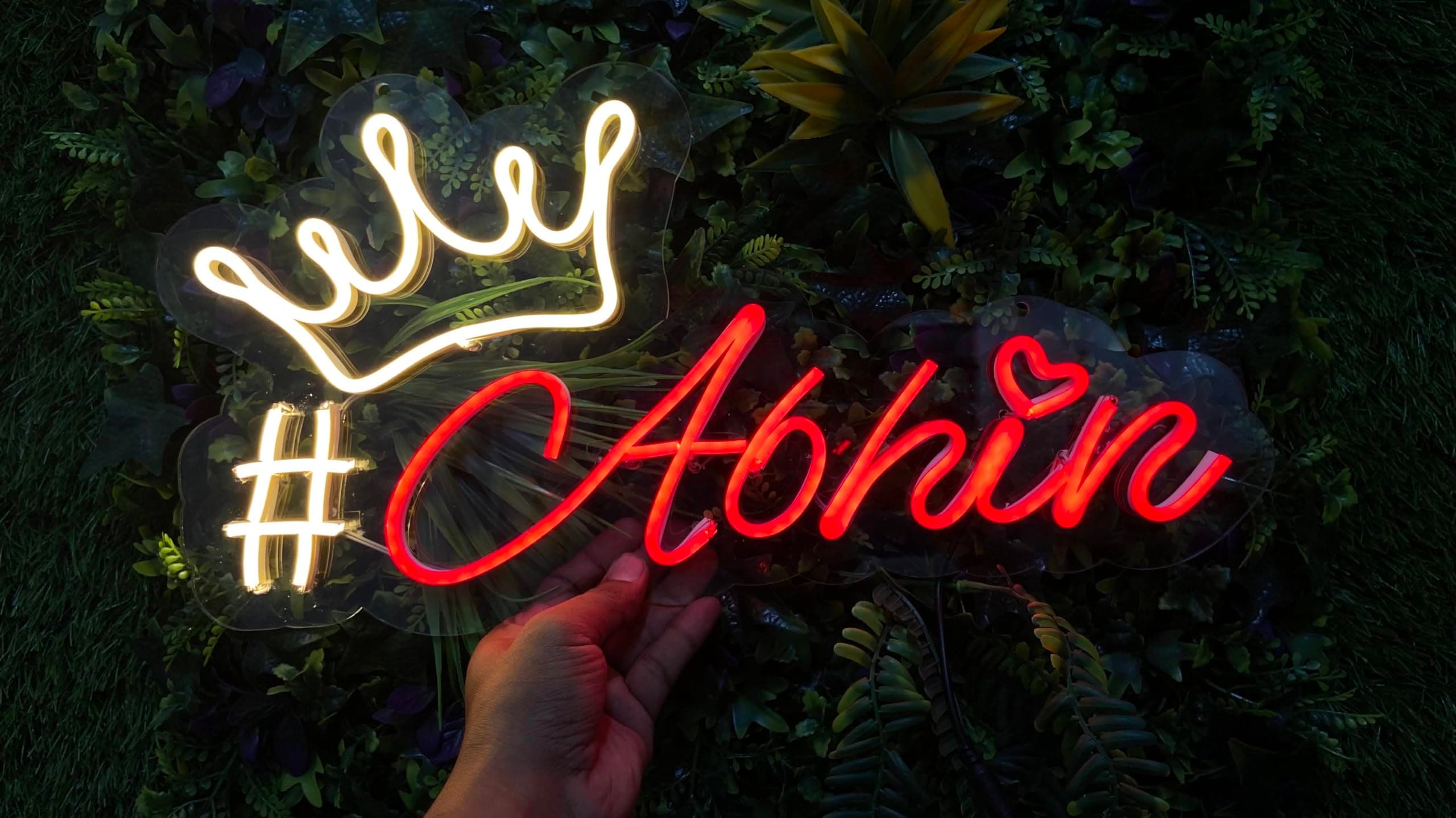 Zorange Neon Light Customized Name | Neon Lights For Wall Customised Name | Neon Light | Neon Lights For Wall | Neon Light Sign | Light For Room, Bedroom Decor | Name Sign Board