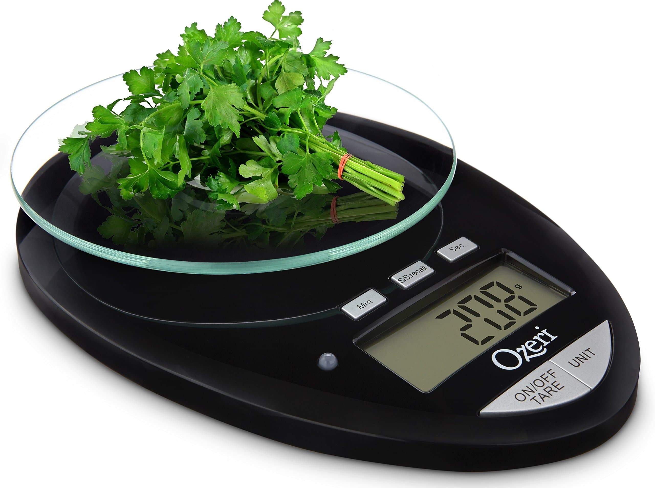 Pro II Digital Kitchen Scale with Removable Glass Platform and Countdown Kitchen Timer (1 g to 12 lbs Capacity)