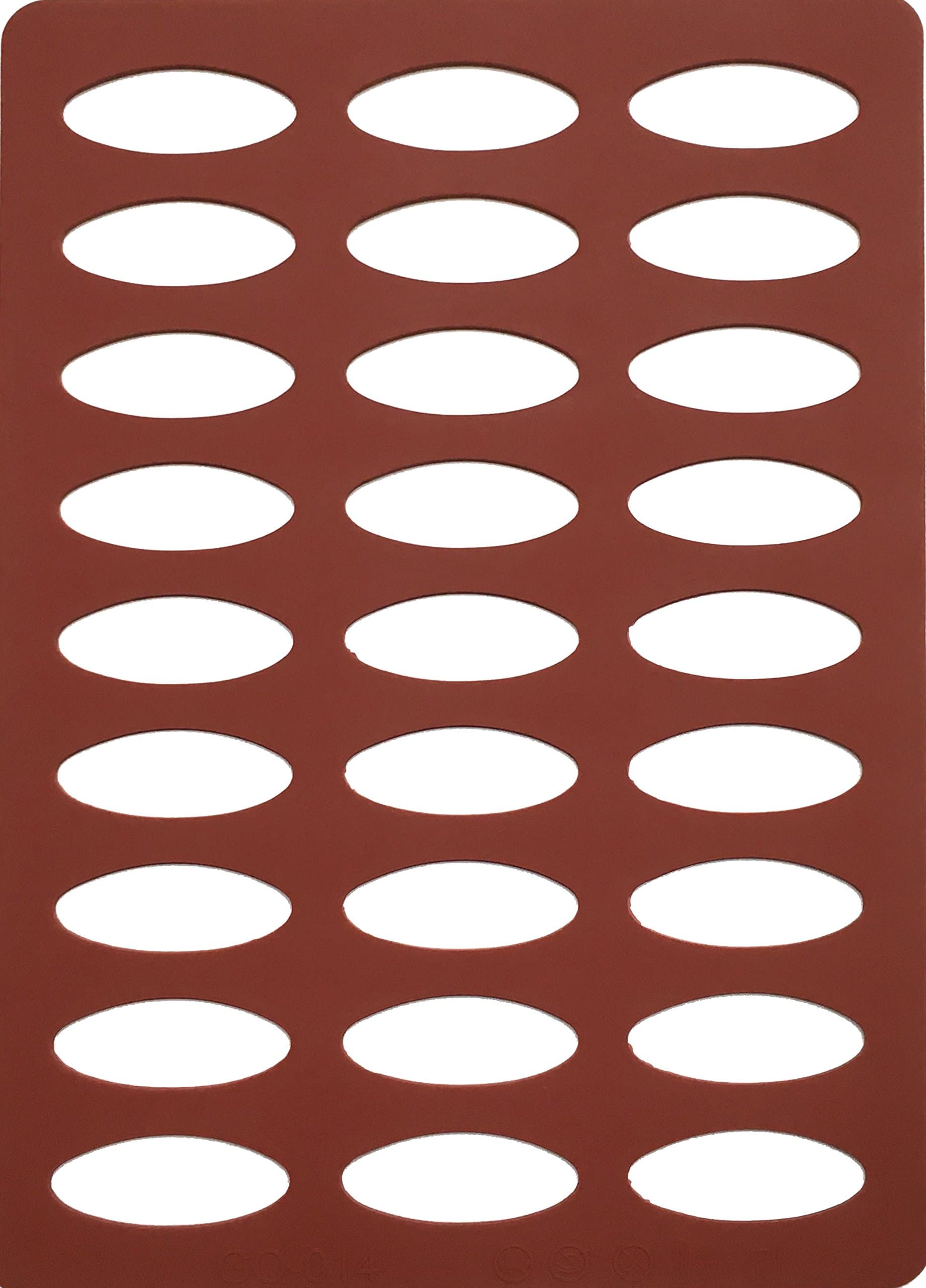 Chocolate Stencil (Silicone Chablon Mat/Mould) - Oval