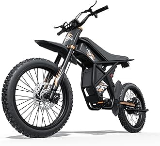 GT73/ GT73 Pro Electric Dirt Bike for Adults Teens - 3000W/ 2500W Motor 50/37 MPH High-Speed, 25" Fat Tires & Dual Removable Battery(60V/48V) | All-Terrain Off-Road eBike for Snow, Sand