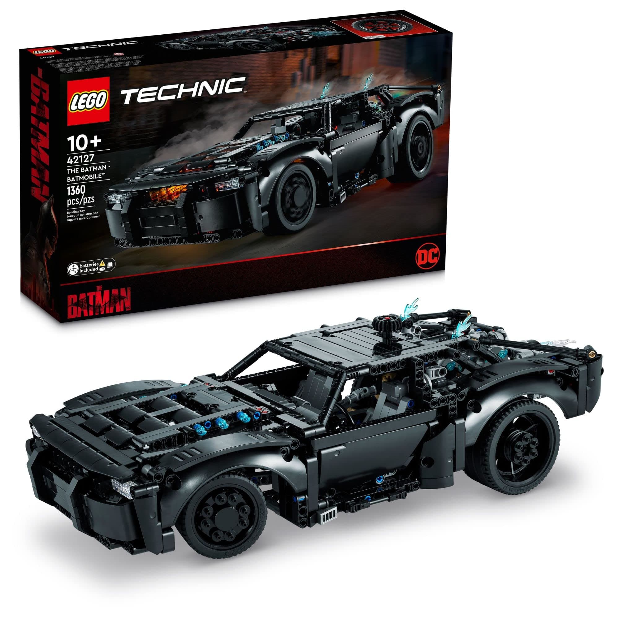 Technic The Batman – Batmobile 42127 Building Kit; Make a Model Replica of The Batmobile; for Ages 10+ (1,360 Pieces)