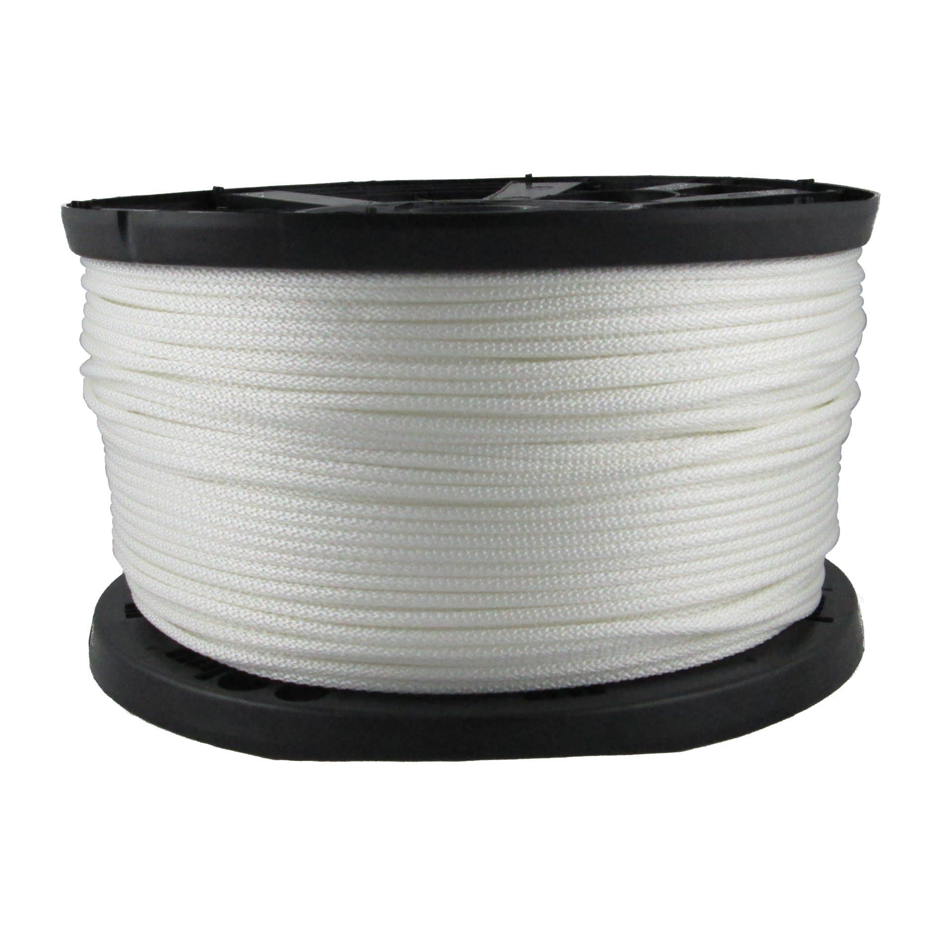 - QNR 3/16" Polyester Rope, Solid Braid Dacron Utility Rope, 1000 ft Spool, Low Stretch UV Resistant Industrial Cord
