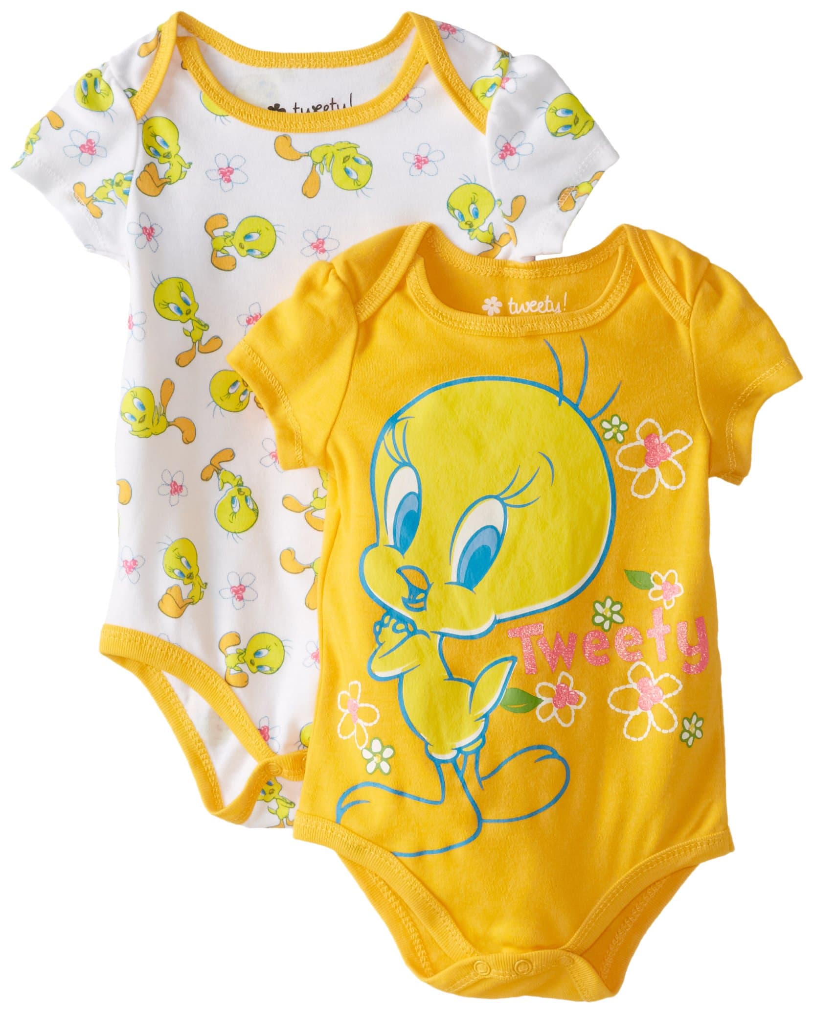 Tweety Bird Girls' Value Pack Bodysuits