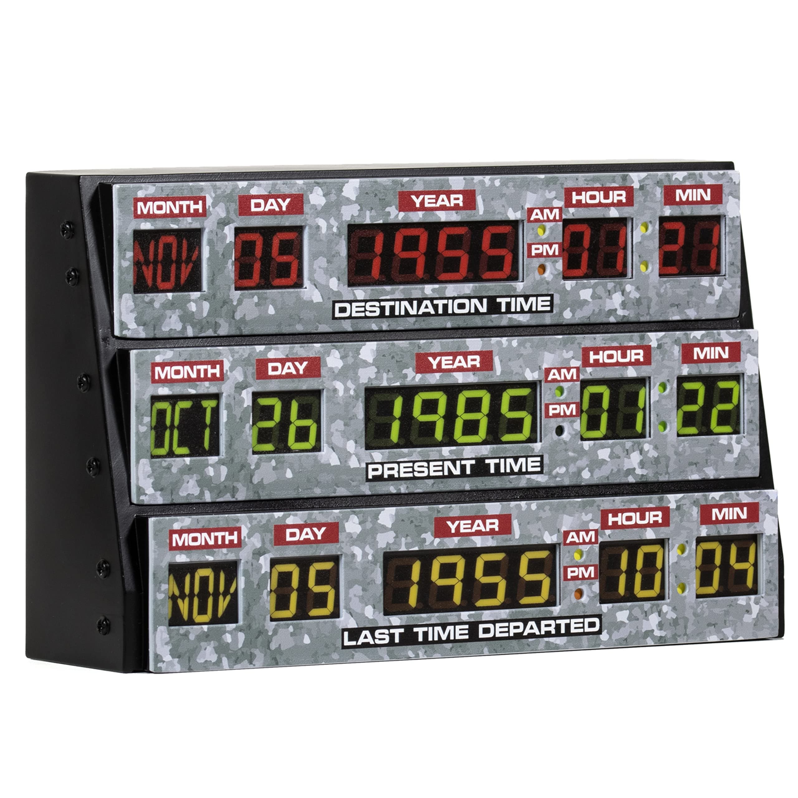 Back to The Future 3D Lamp Wall Light Plastic - Ambient Lighting Gaming Accessory for Bedroom, Home, Study, Office, Work - Official Back to The Future Merchandise