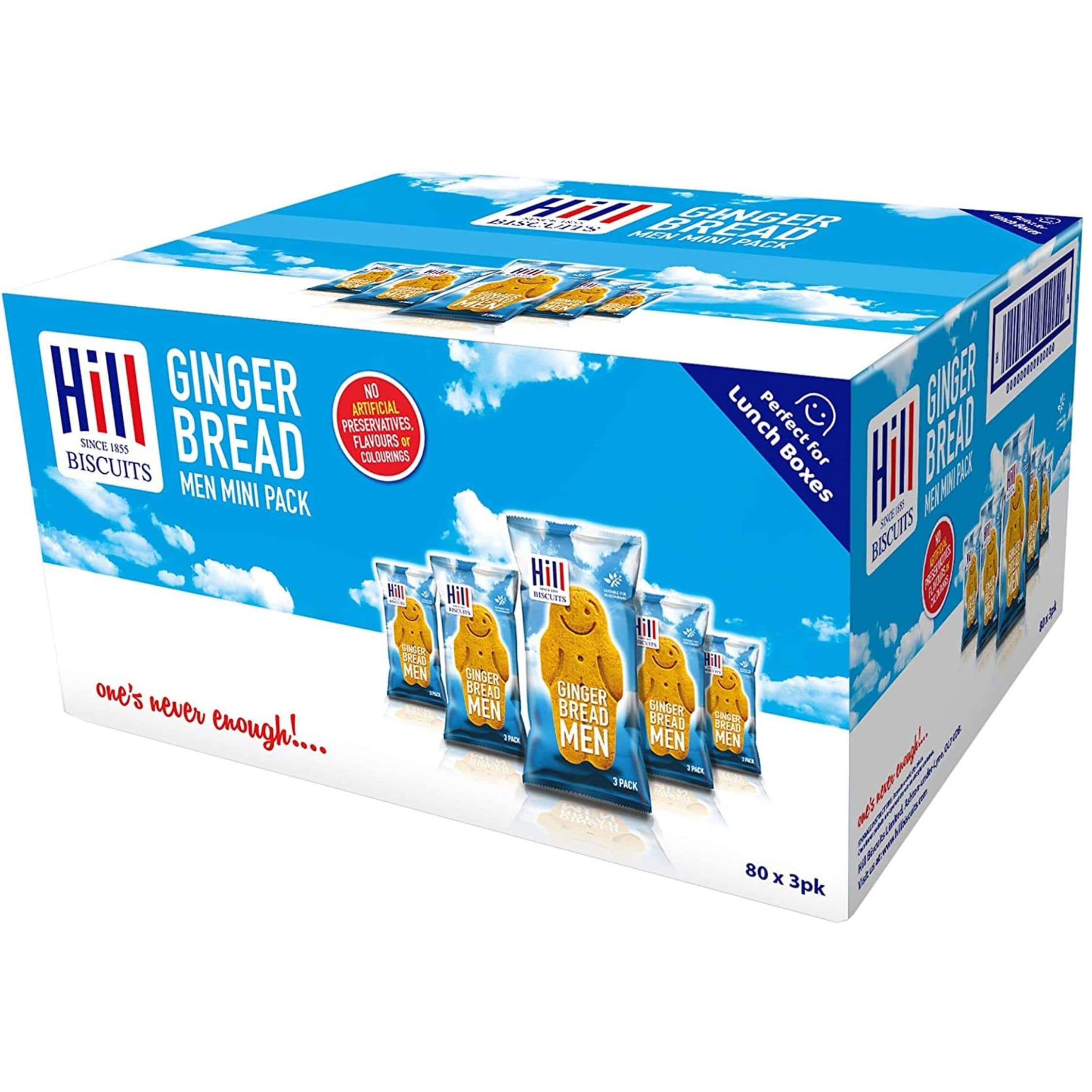 Hill Biscuits Gingerbread Men Mini Packs - 80x30g