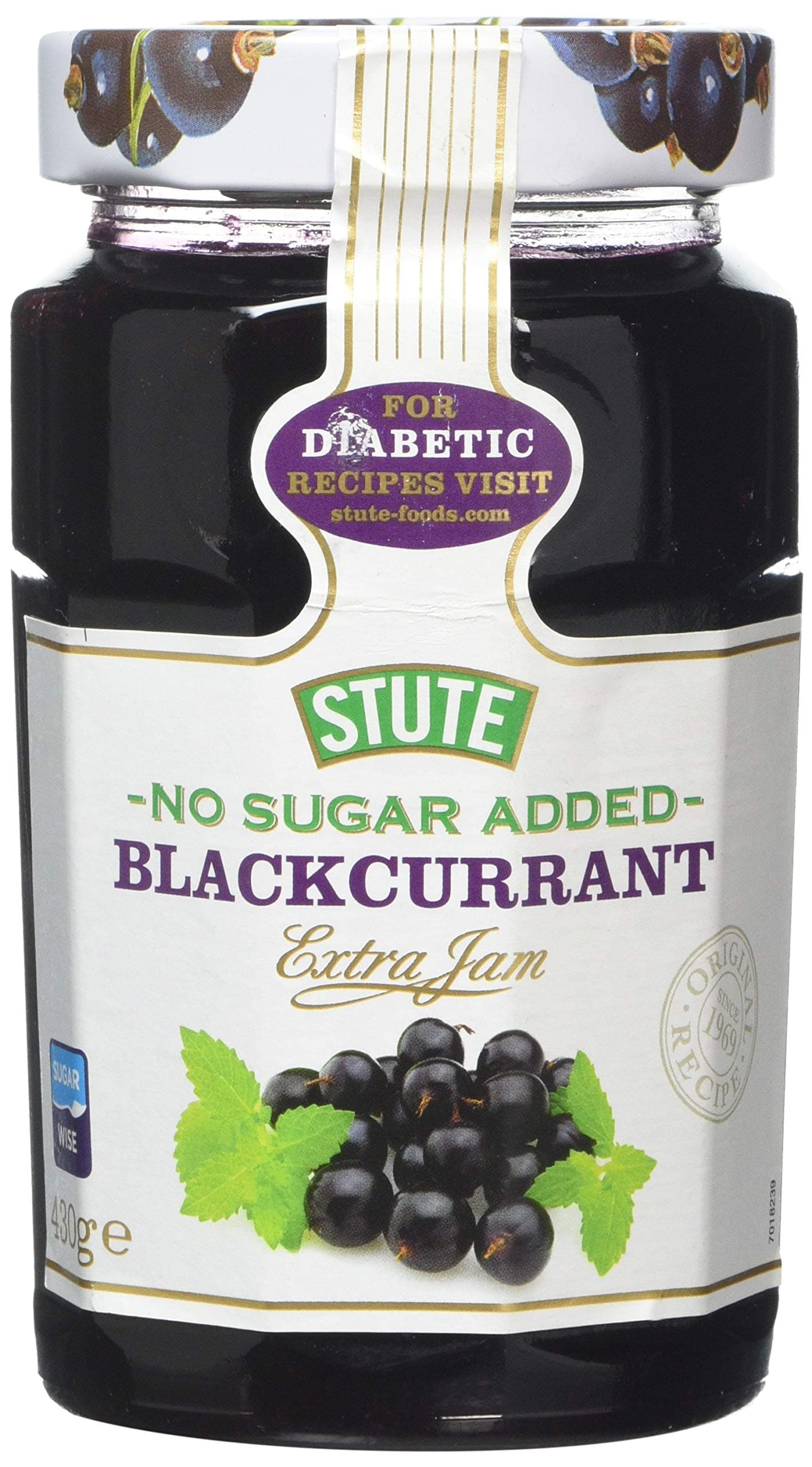 Diabetic Blackcurrant Extra Jam 430g (PACK OF 1)