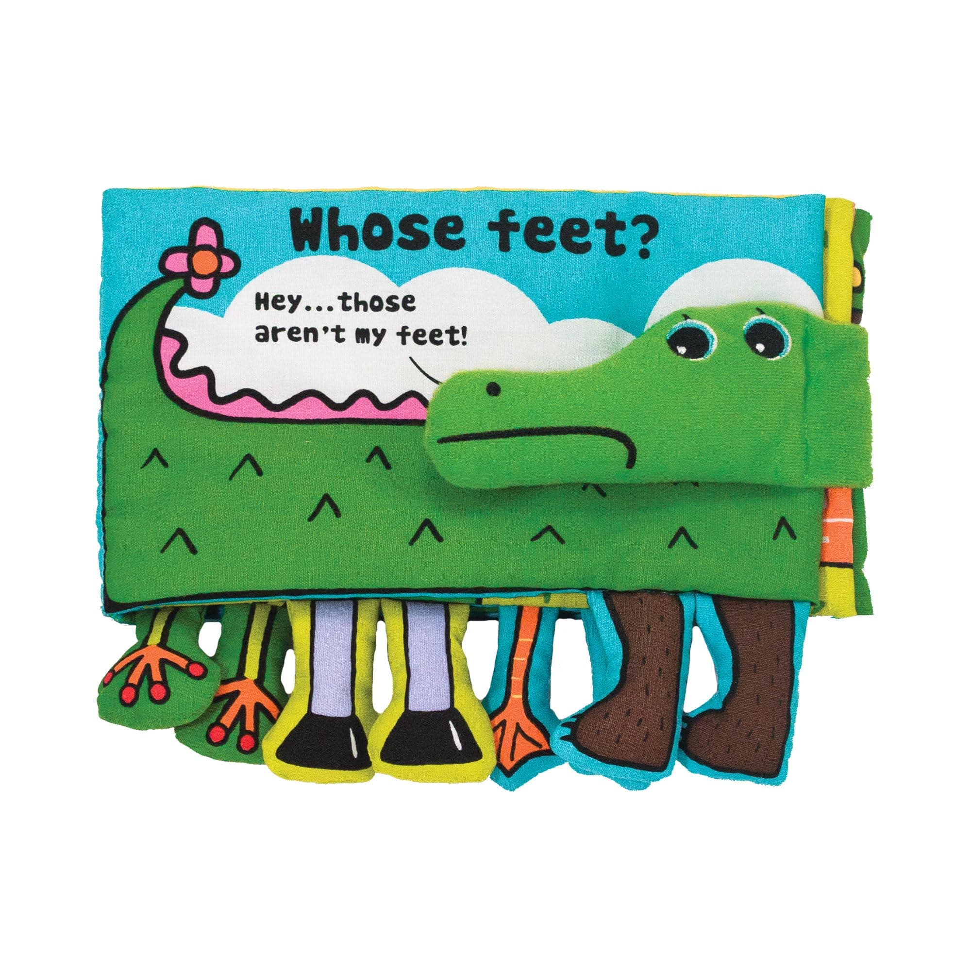 Soft Activity Baby Book - Whose Feet? Sensory Toys for Toddlers, Travel Toys for Toddlers Boys and Girls