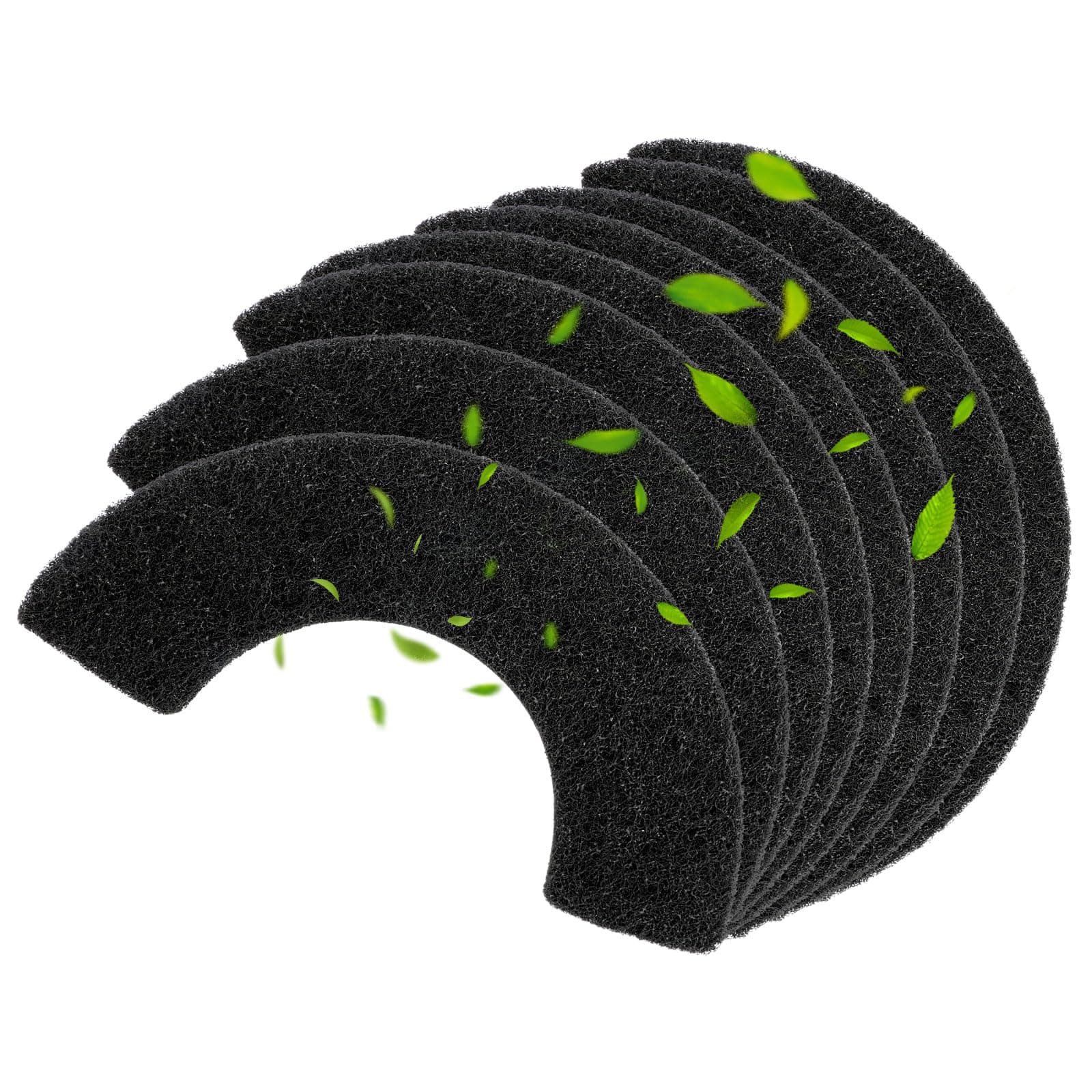 8 Pack Carbon Filters Compatible with Litter-Robot 4, Cat Litter Box Filters Replacement to Absorb Odors Control Damp from Pets and Keep Home Fresh