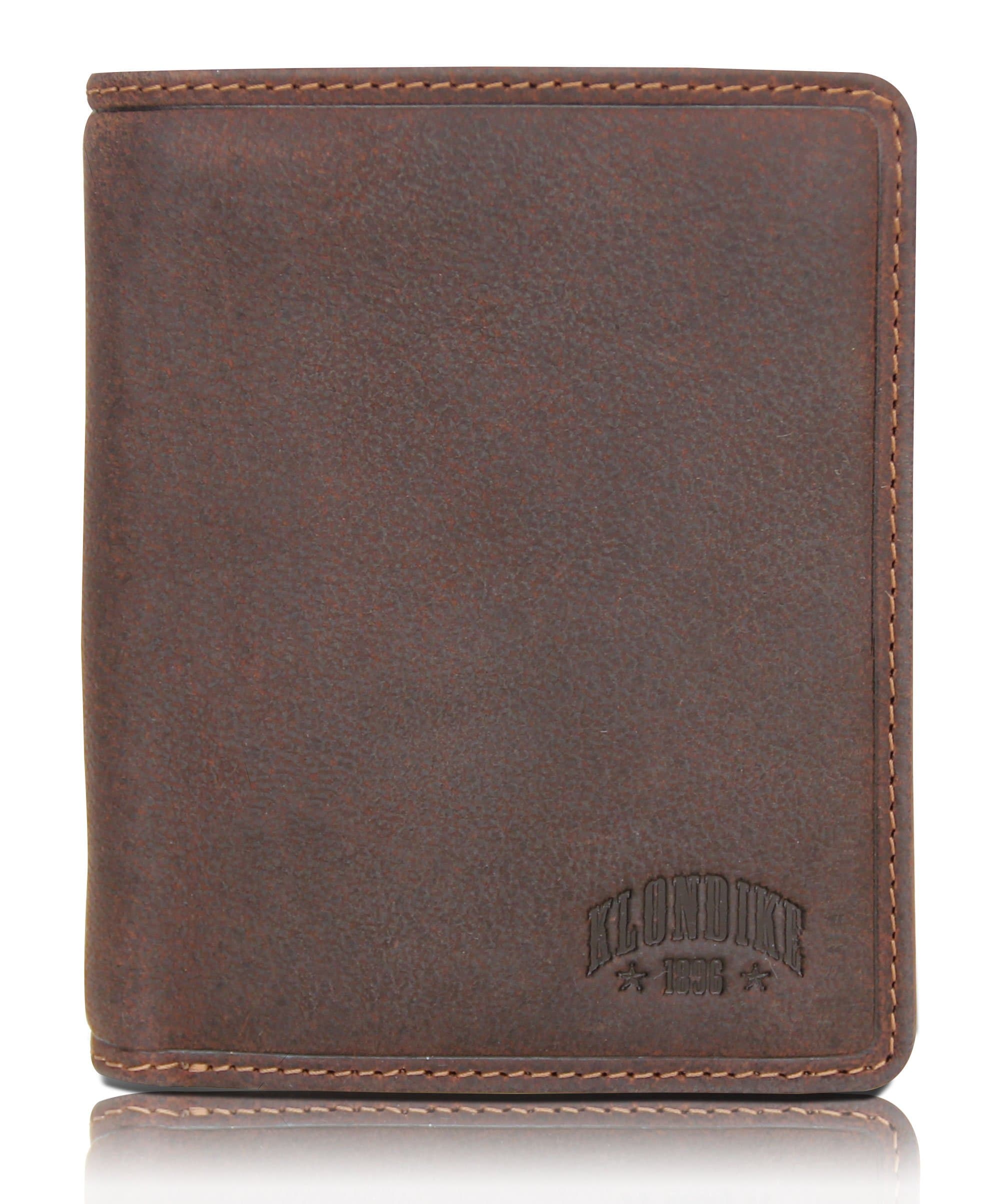 Klondike 1896 'Eric' Men's Leather Wallet Briefcase, Brown