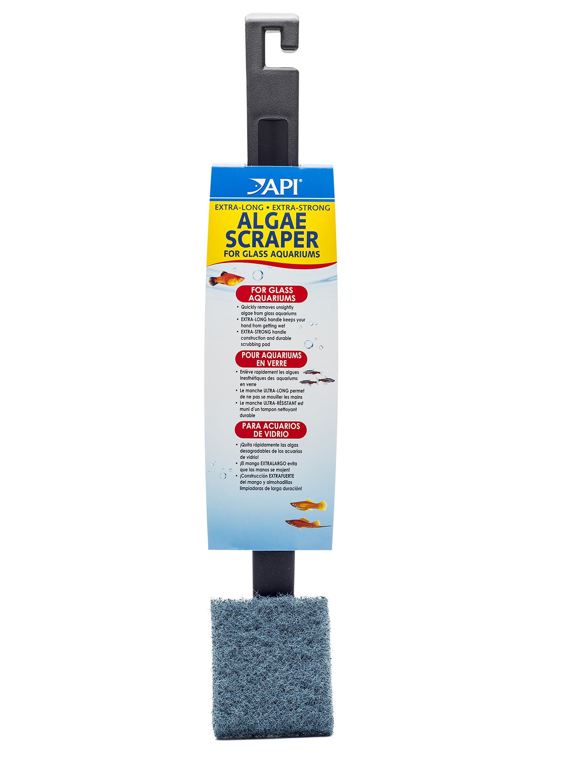 ALGAE SCRAPER For Glass Aquariums 1-Count Container