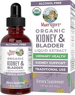 Kidney Support Drops by MaryRuth's, Liquid Herbal Supplement for Renal and Urinary Tract Support, Vegan, Non-GMO & Gluten Free, 1 Fl Oz