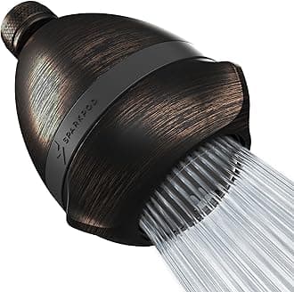 3-Inch Extreme High Pressure Shower Heads - Pressure Boosting with Rain, Massage & Pulsating Mode, Powerful Water-Saving Showerhead - 2.5 GPM Fixed Shower Head (Vintage Oil-Rubbed Bronze)