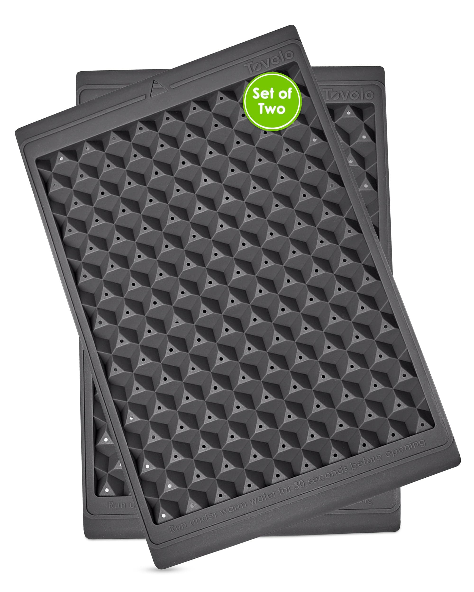 Mini Ice Tray - Twist & Release with Storage Bin and Ice Scoop