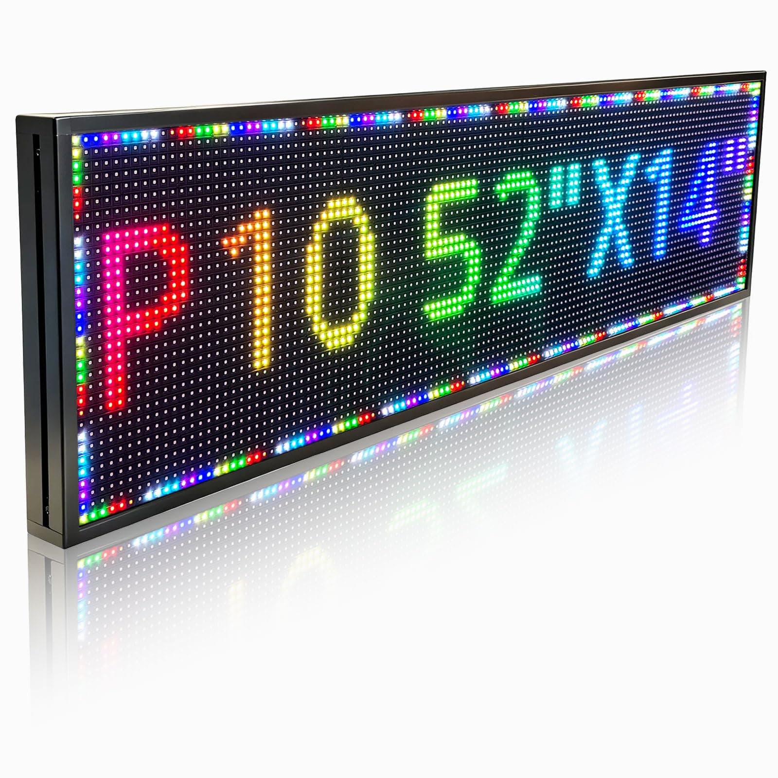P10(52" * 14") Scrolling Programmable Led Sign Custom Outdoor Digital For Business Display Screen Matrix Panel Electronic Message Board Neon Full Color Advertising Light Wifi Control