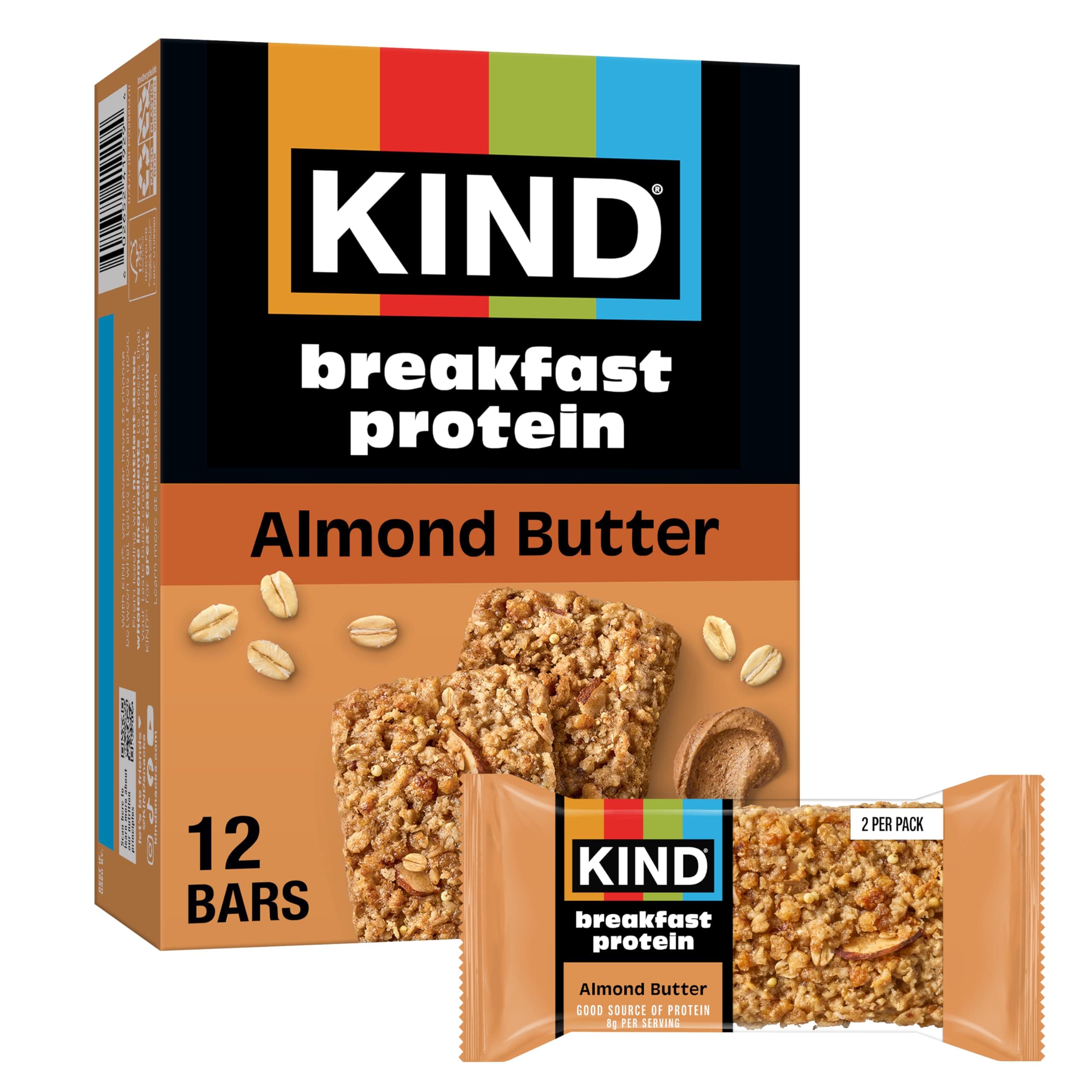 KIND Breakfast Protein, Almond Butter, 6 Count