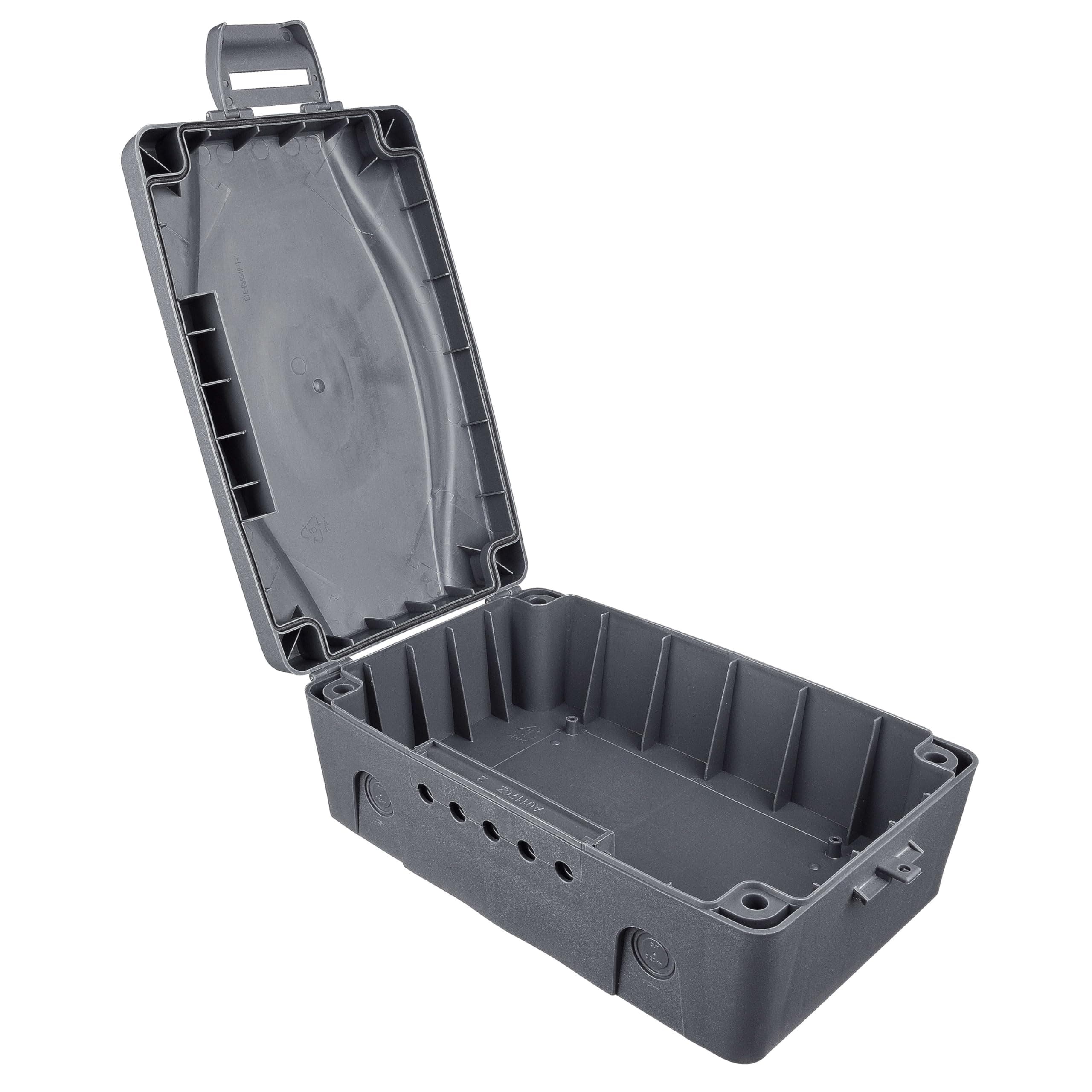 WBX-MS Weatherproof Electric Box for Outdoors, 345 x 220 x 126.5 mm, Grey