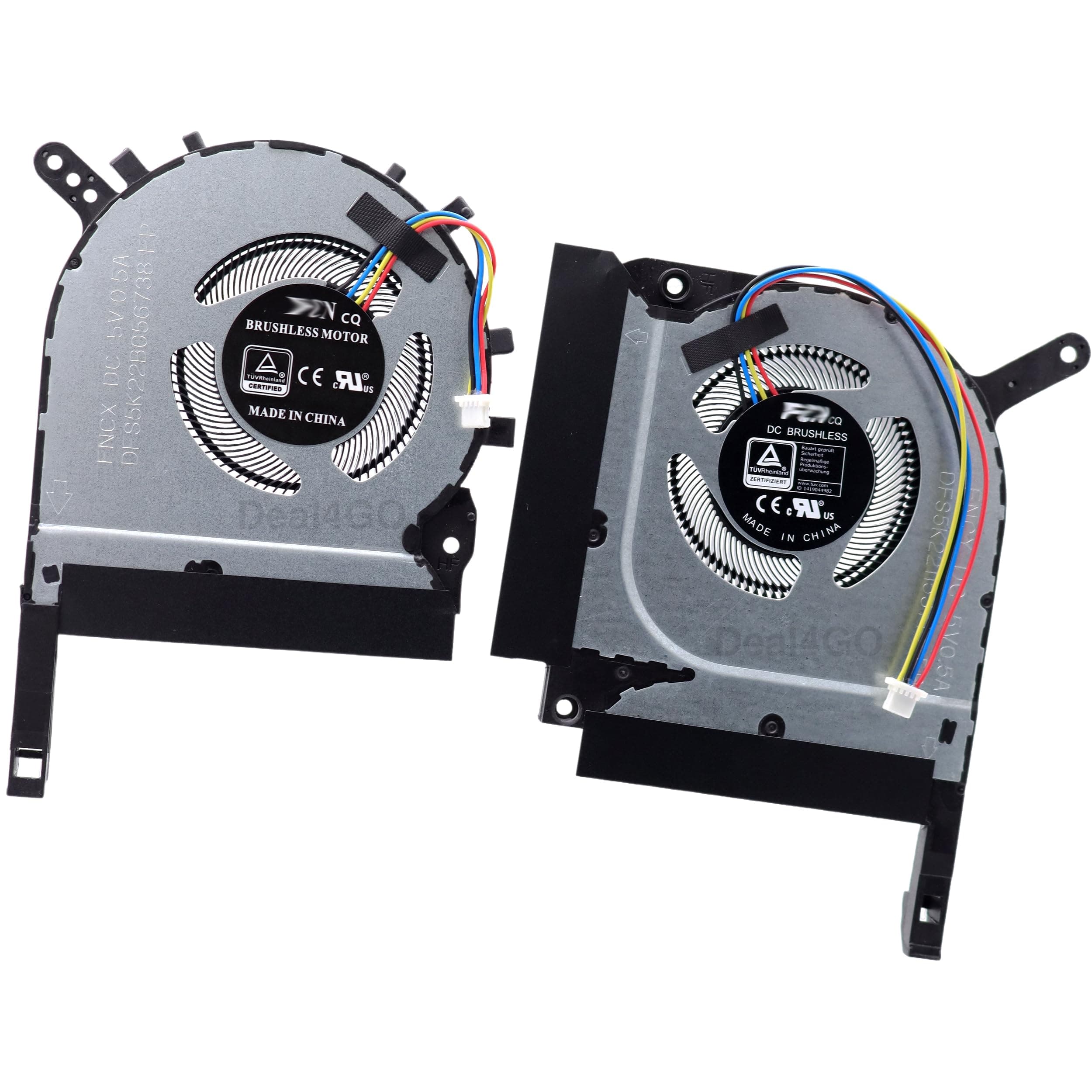 Deal4GO 83-Blades CPU & GPU Graphics Cooling Fan Replacement for ASUS FX506 FX505 FX566 FA506 FX705 FX506LH-AS51 FX505DT