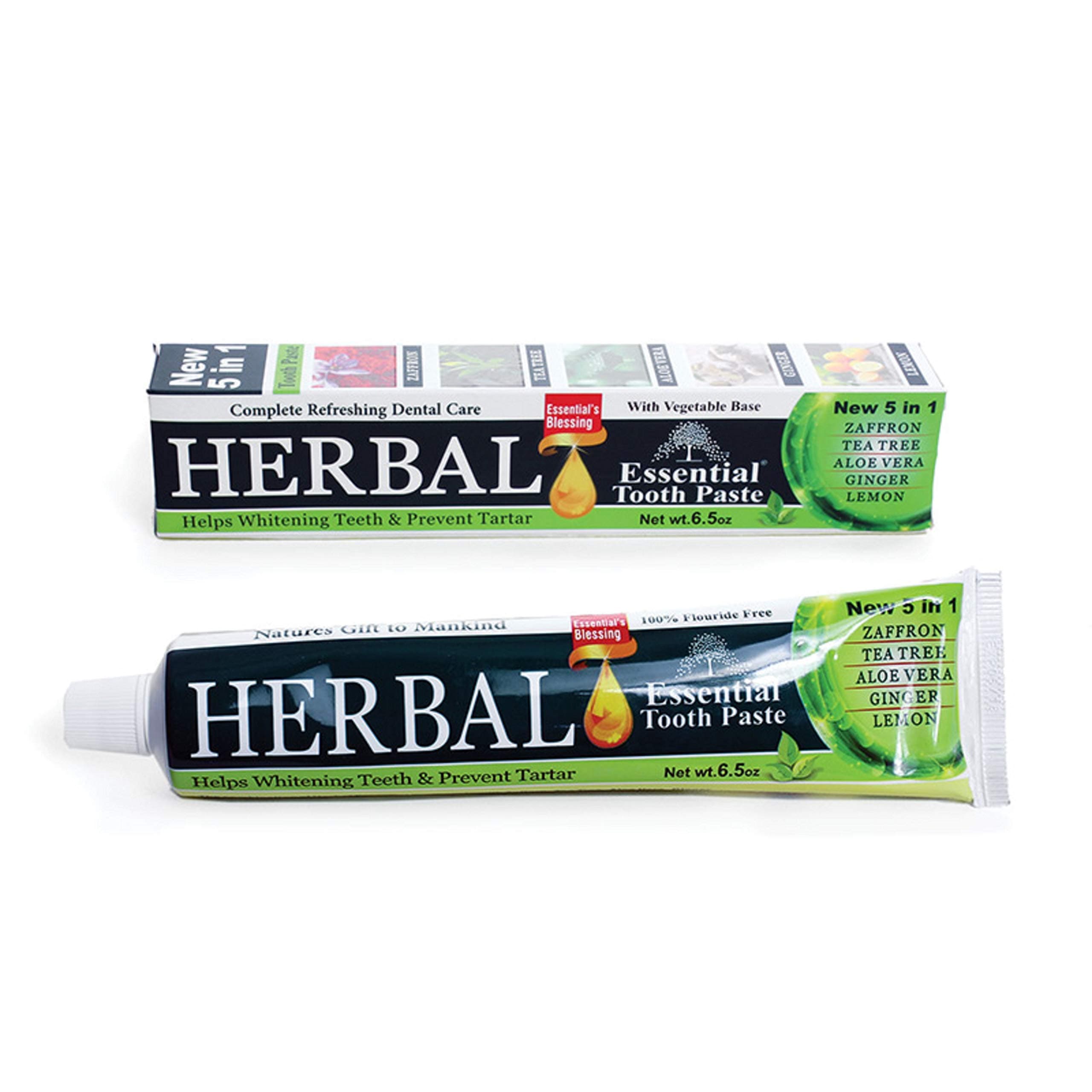 OMAQA Herbal Essential Toothpaste (Pack of 3) 6.5