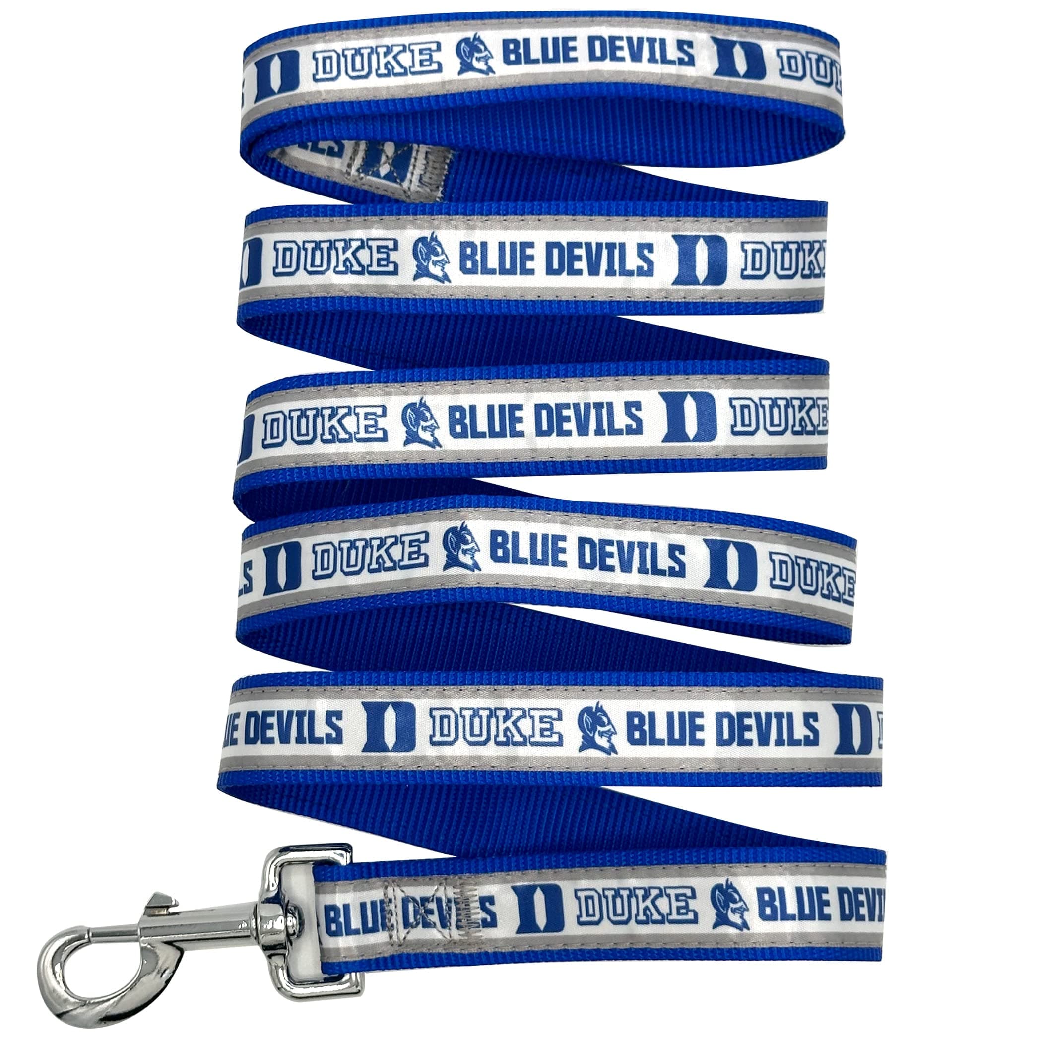 NCAA PET Leash, Medium, Duke Blue Devils, Dog Leash, Shiny & Colorful Leash for Dogs & Cats Licensed by The NCAA