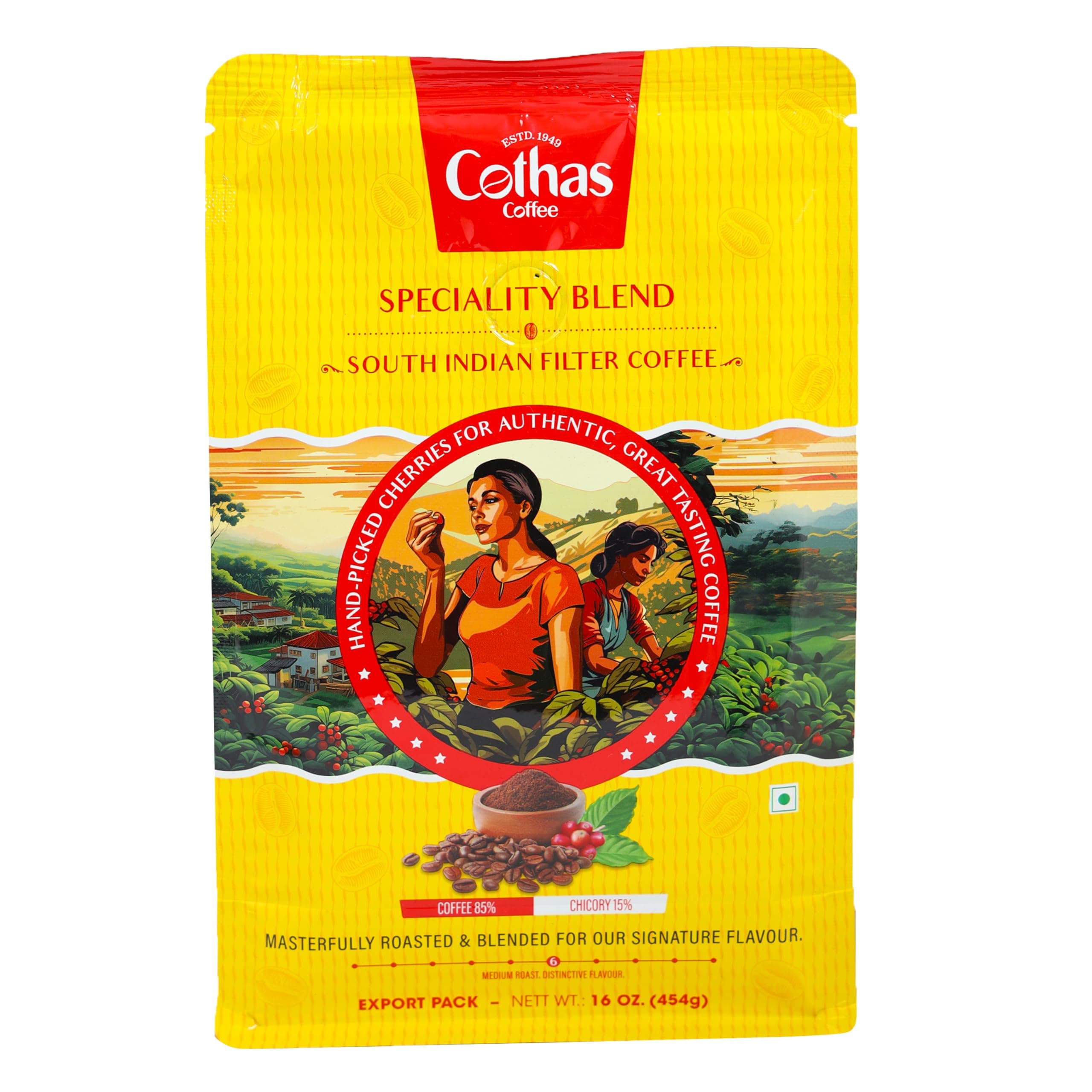 Cothas Coffee South Indian Filter Powder 1 Lbs (Pack of 1)