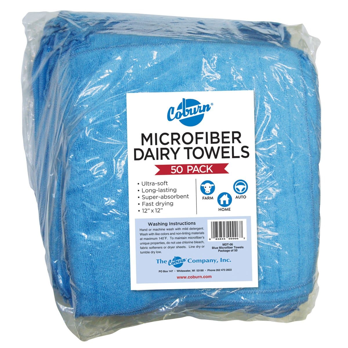 CoburnBlue Microfiber Dairy Towels Pack/50