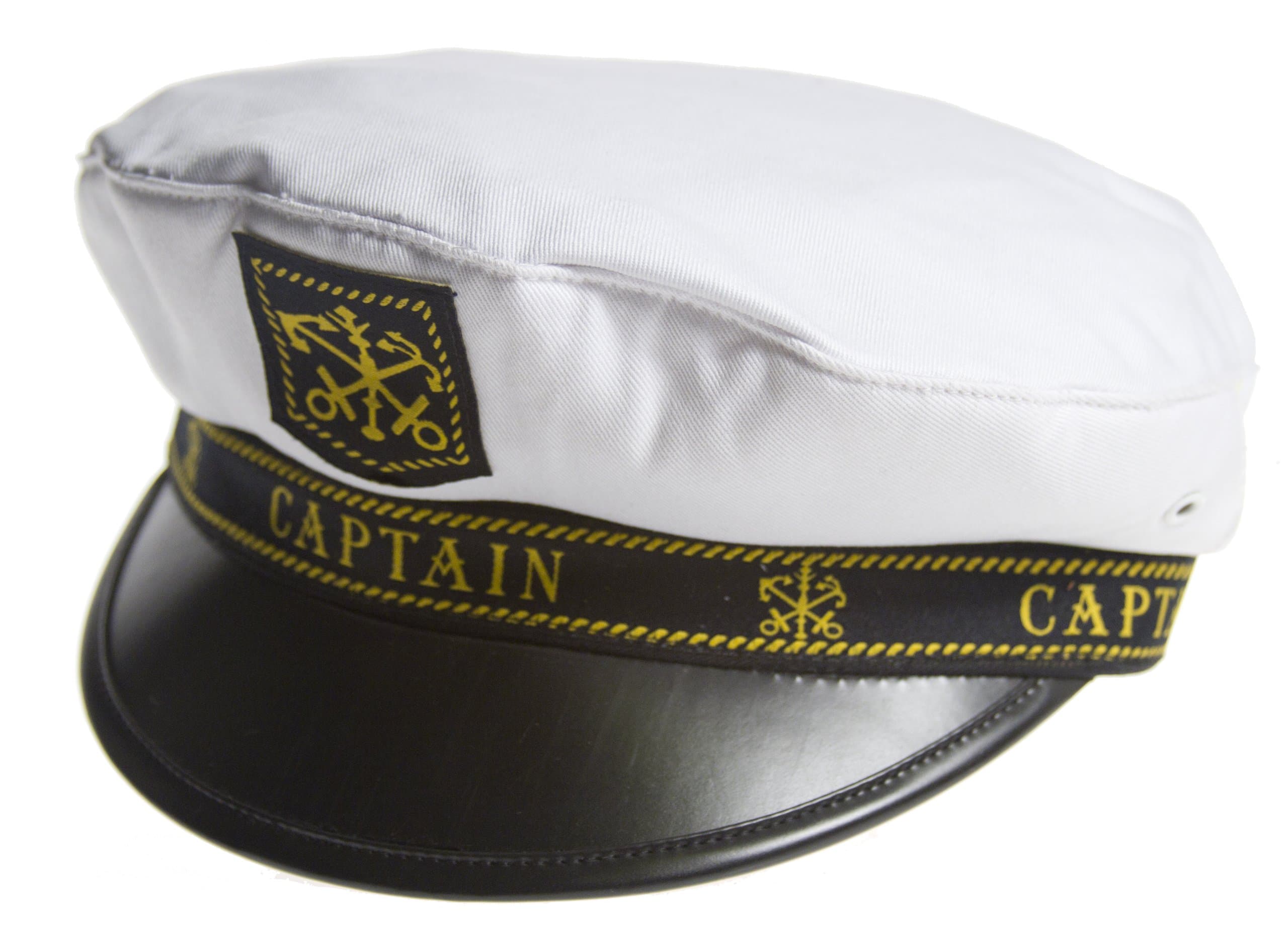Greek Captain's Cap - White - One Size Fits All