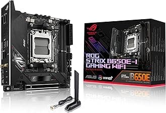 ASUS ROG Strix B650E-I Gaming WiFi AMD B650 AM5 Ryzen™ Desktop 9000 8000 & 7000 mini-ITX mITX Motherboard, 10+2 Power Stages, DDR5, 2X M.2 Slot, PCIe® 5.0, 2.5G LAN, WiFi 6E, USB 3.2 Gen 2x2 Type-C